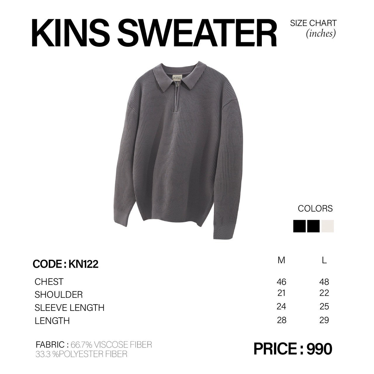KINS | SWEATER KN122