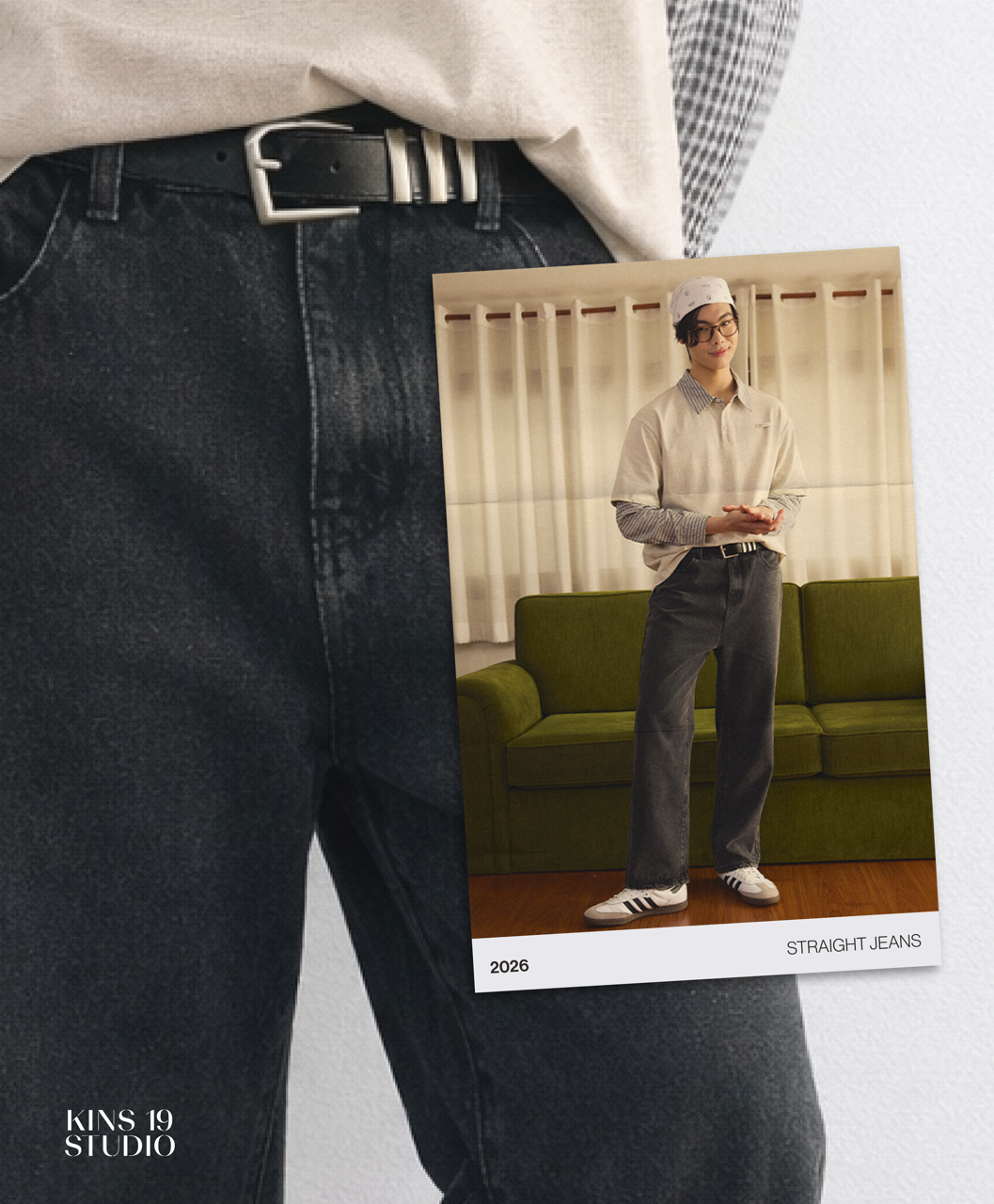 KINS | STRAIGHT JEANS F001