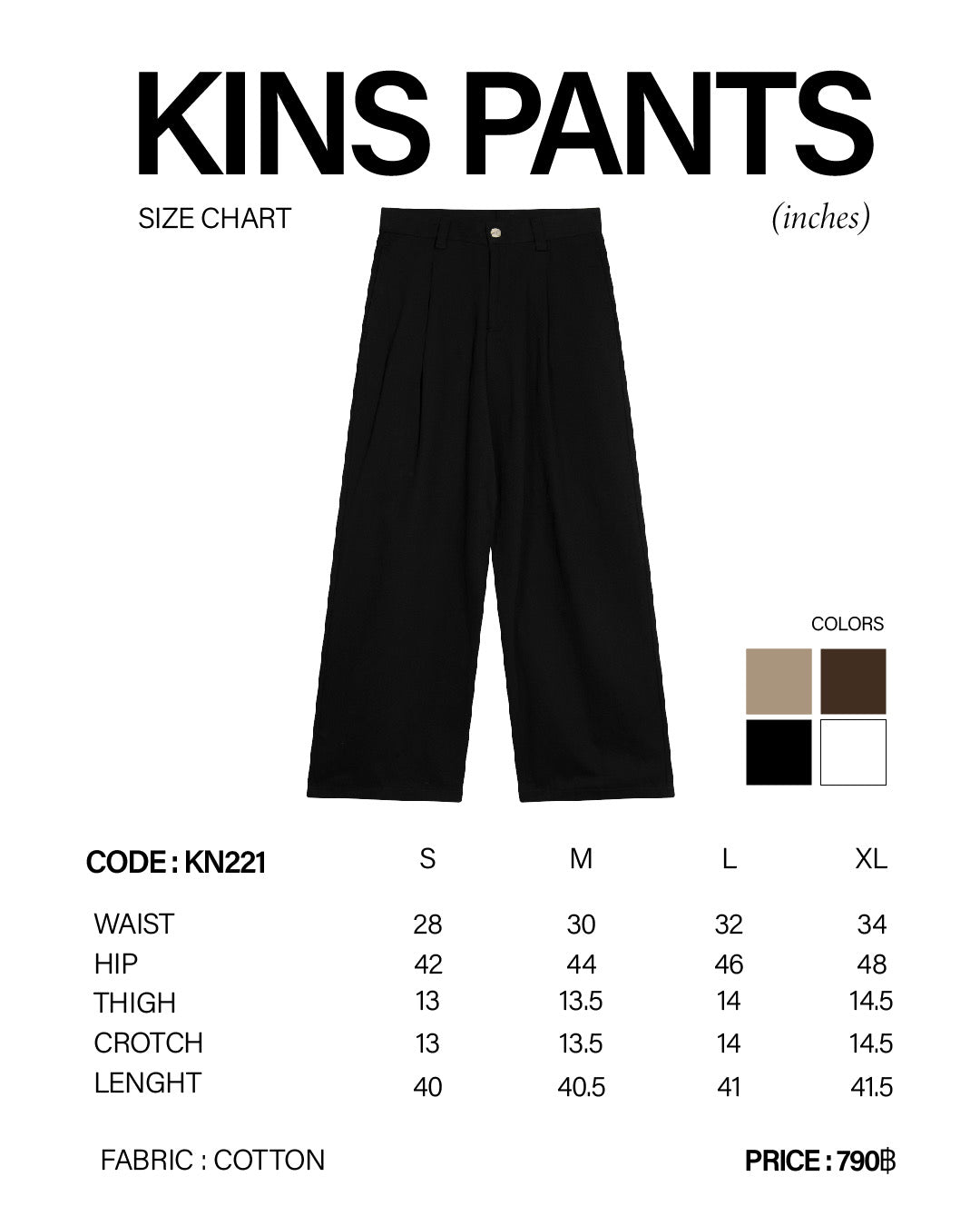 KINS | WIDE-LEG TROUSERS KN221
