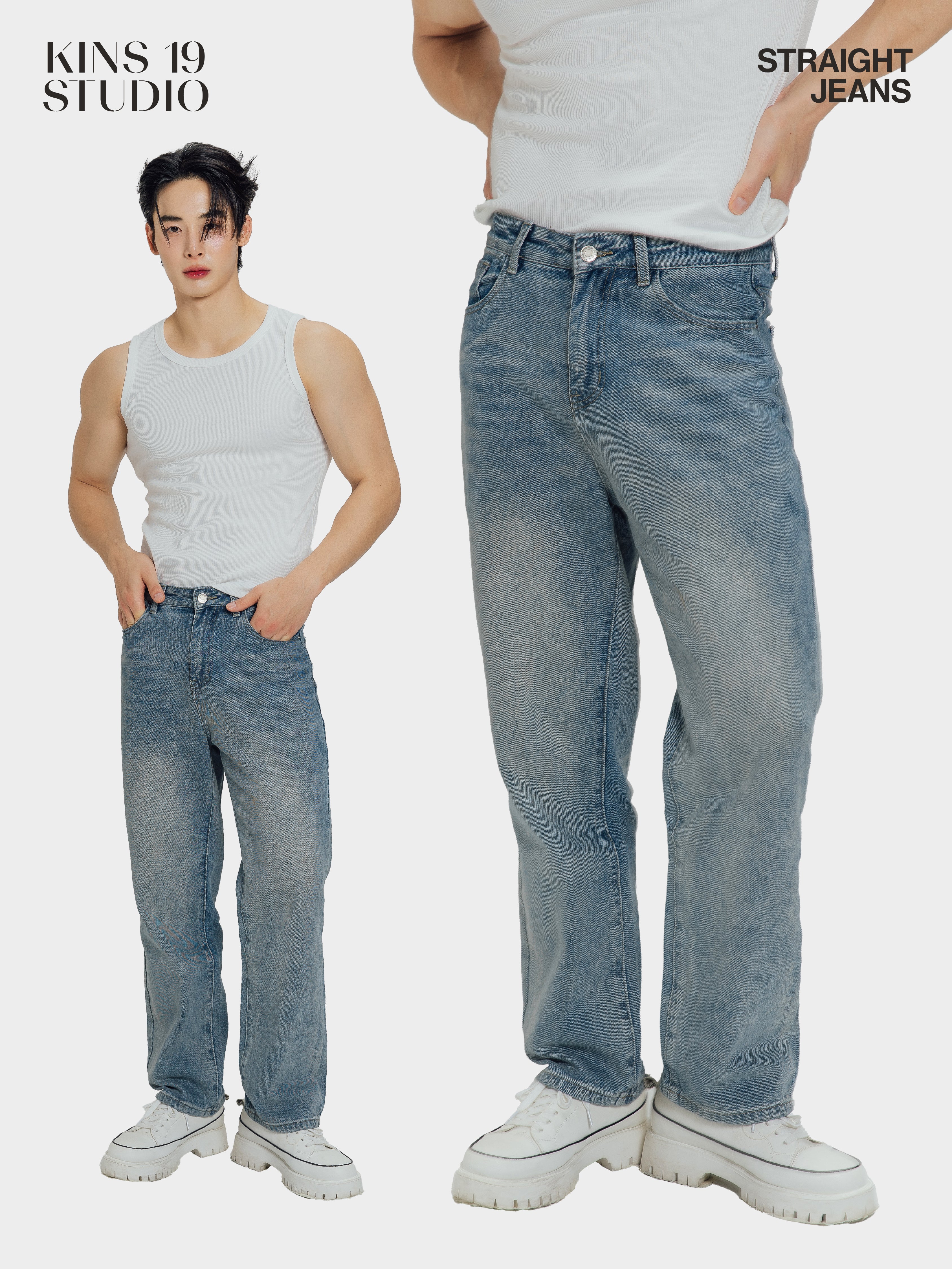 KINS | STRAIGHT JEANS F001
