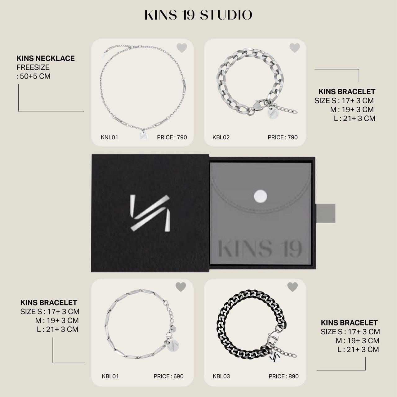 KINS | BRACELET ACCESSORIES KBL01-KBL02-KBL03