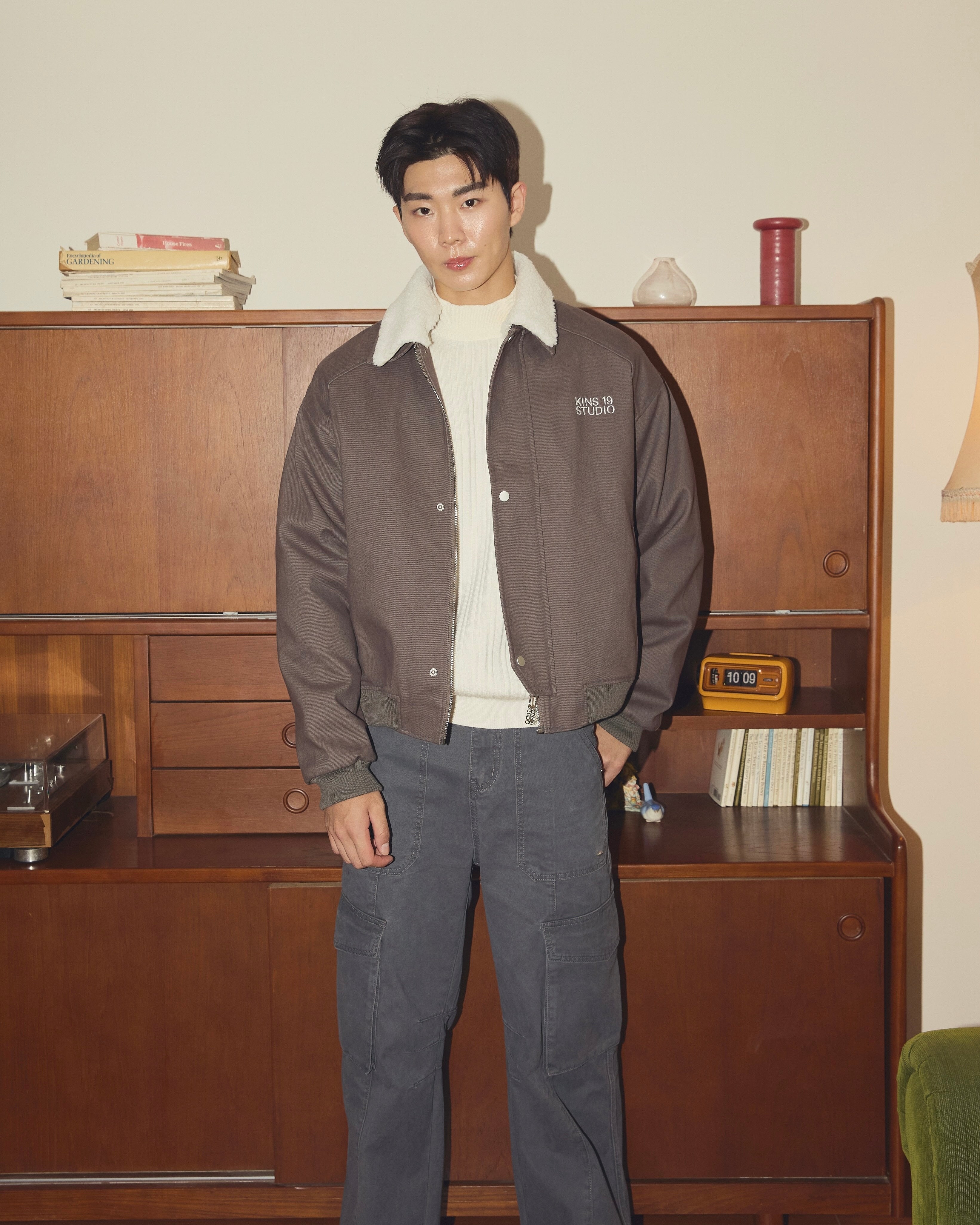 KINS 19 STUDIO | KINS Fleece-Collar Jacket [KN327]