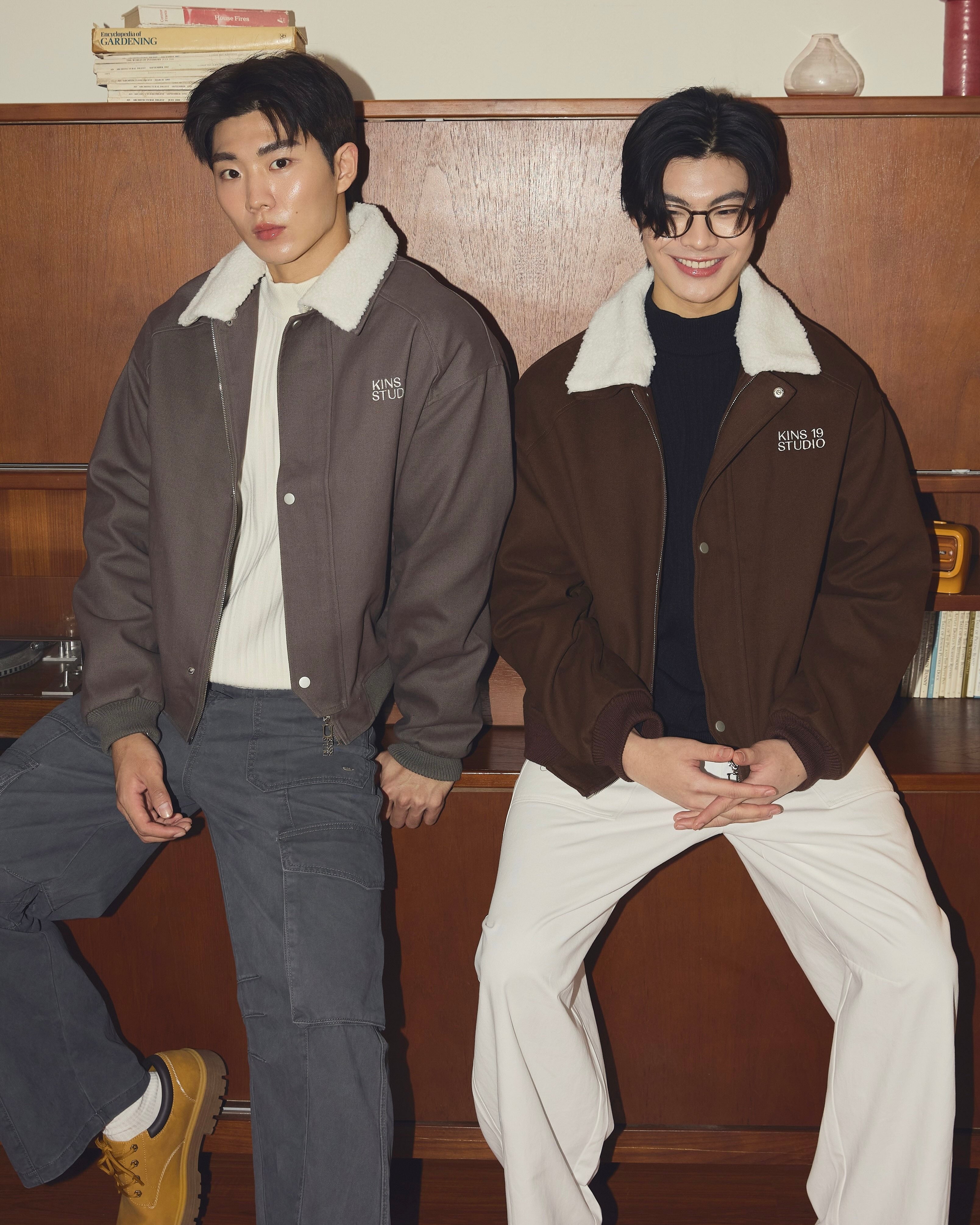 KINS 19 STUDIO | KINS Fleece-Collar Jacket [KN327]