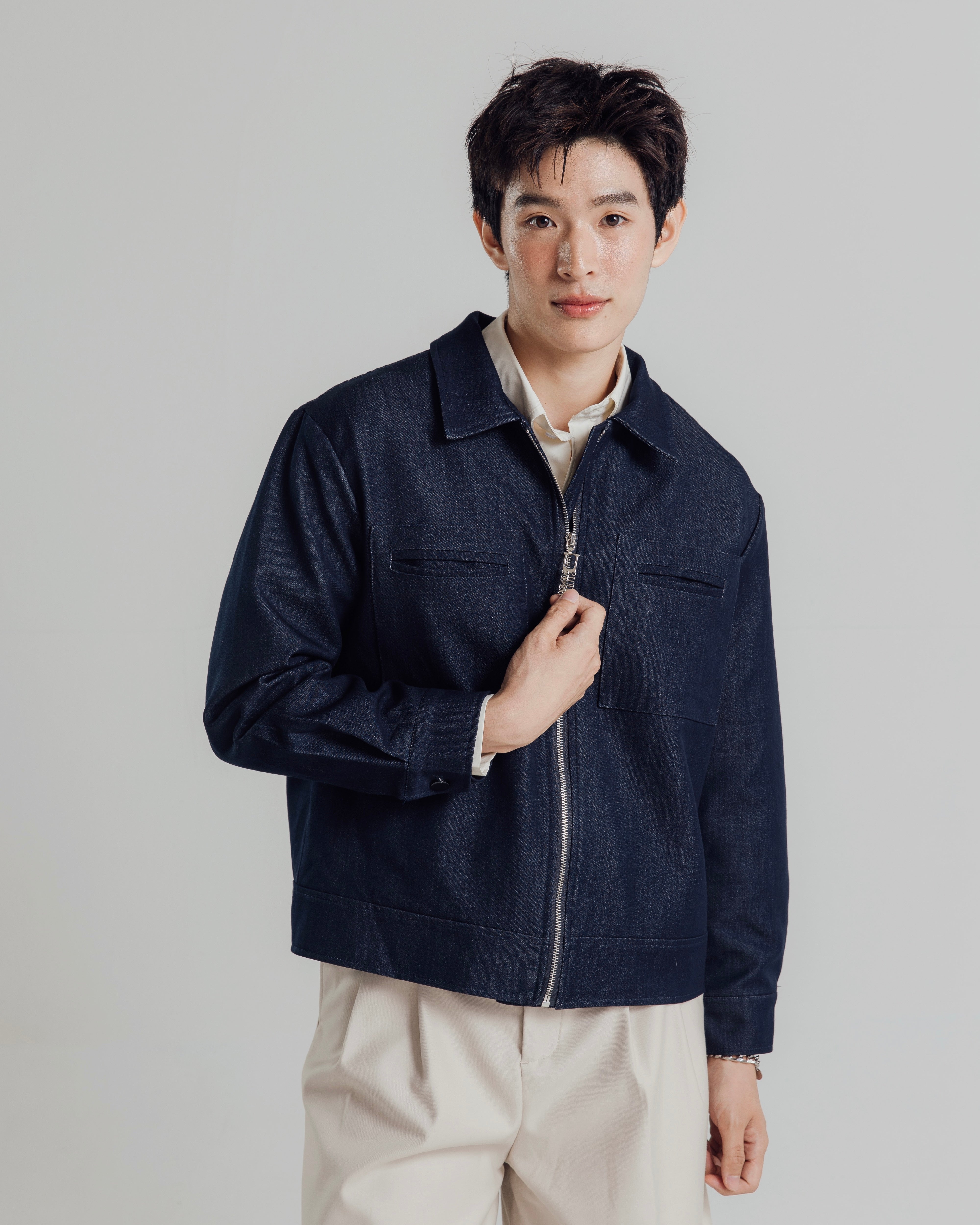 KINS 19 STUDIO |  URBAN GLOW ZIP JACKET [KN323]