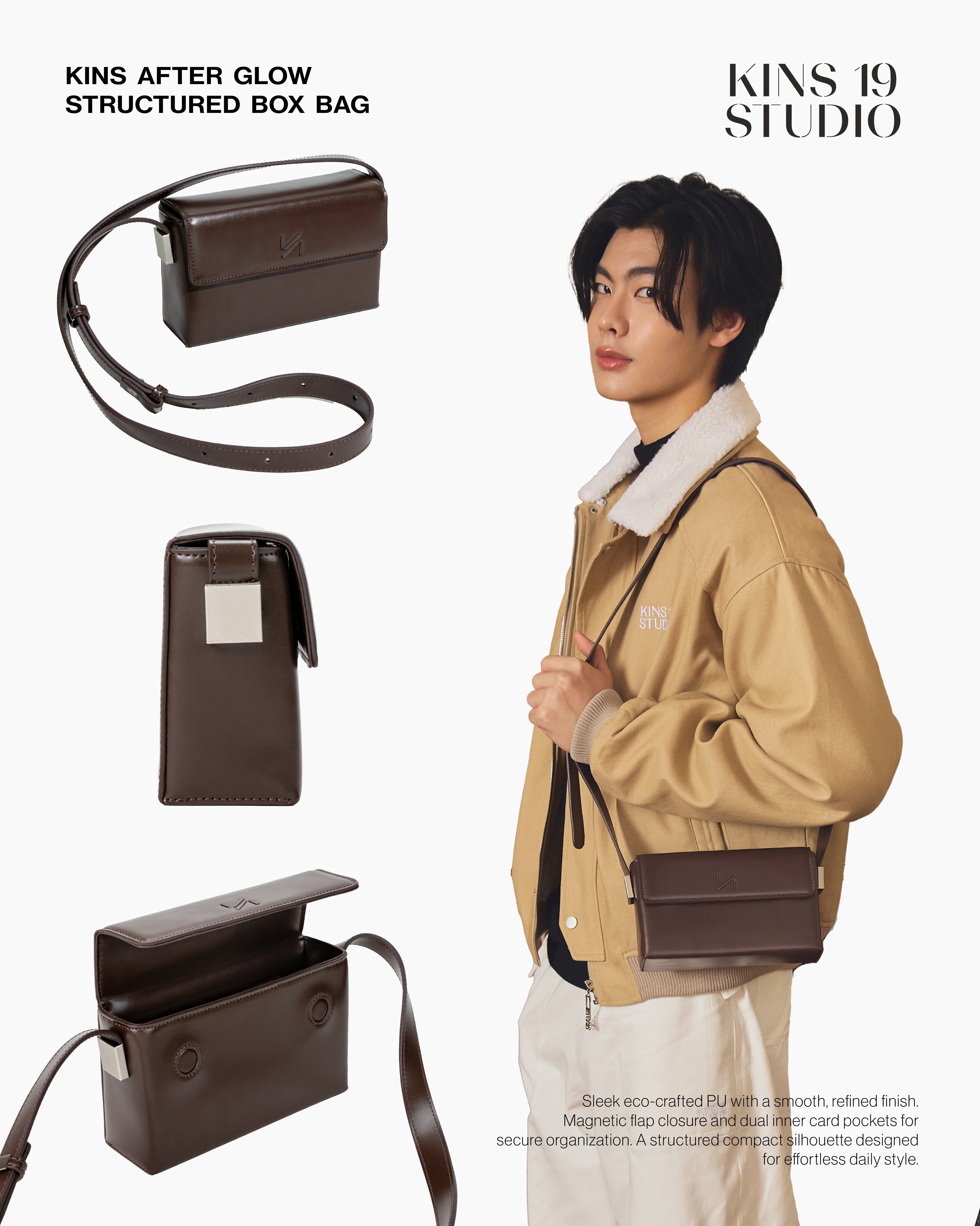 KINS After Glow Structured Box Bag [KPB02]