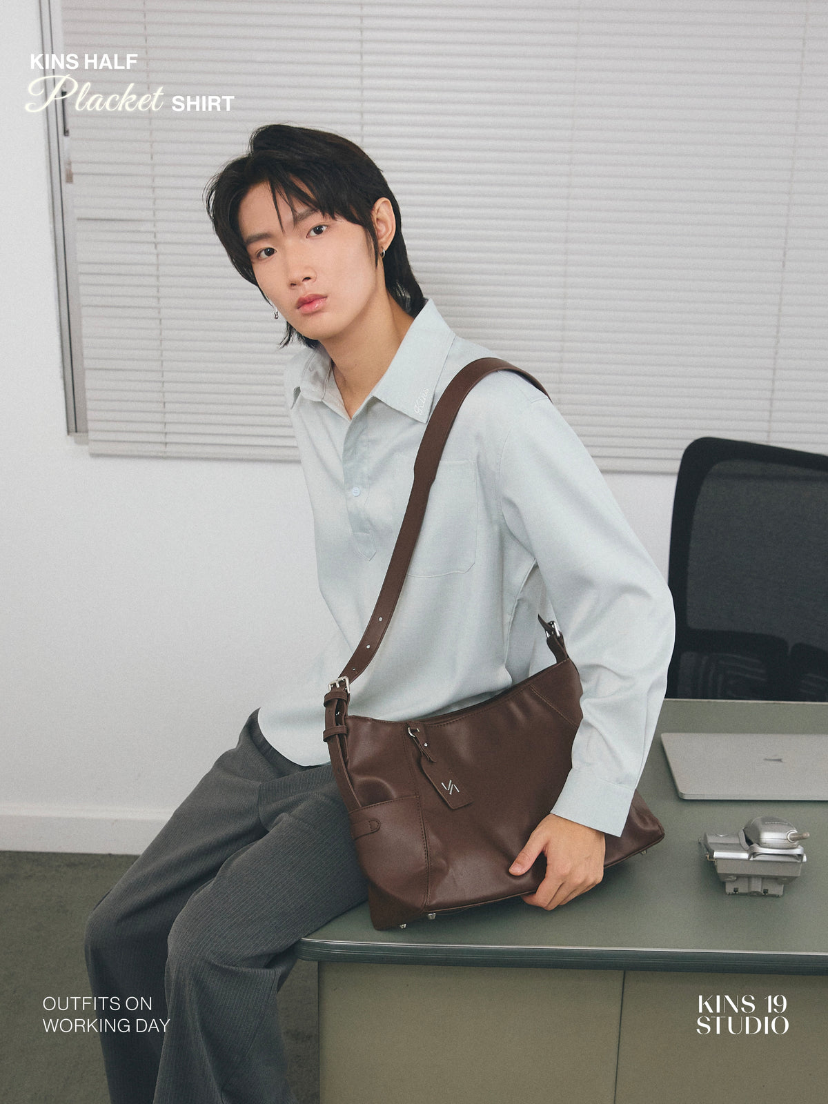 KINS 19 STUDIO |  KINS Half Placket Shirt [KN159]