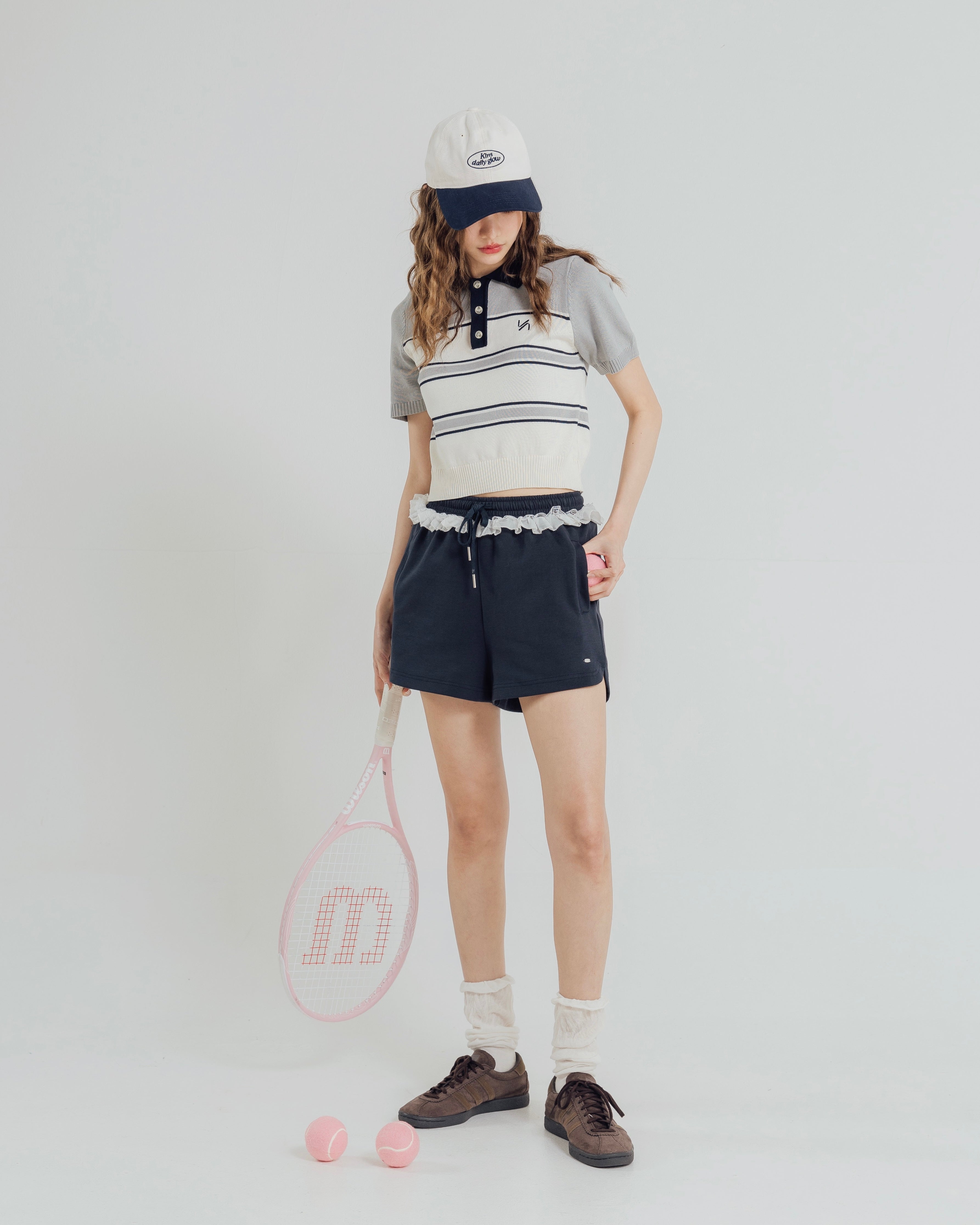 KINS 19 STUDIO |  DAILY GLOWLACE  SHORTS [K017]