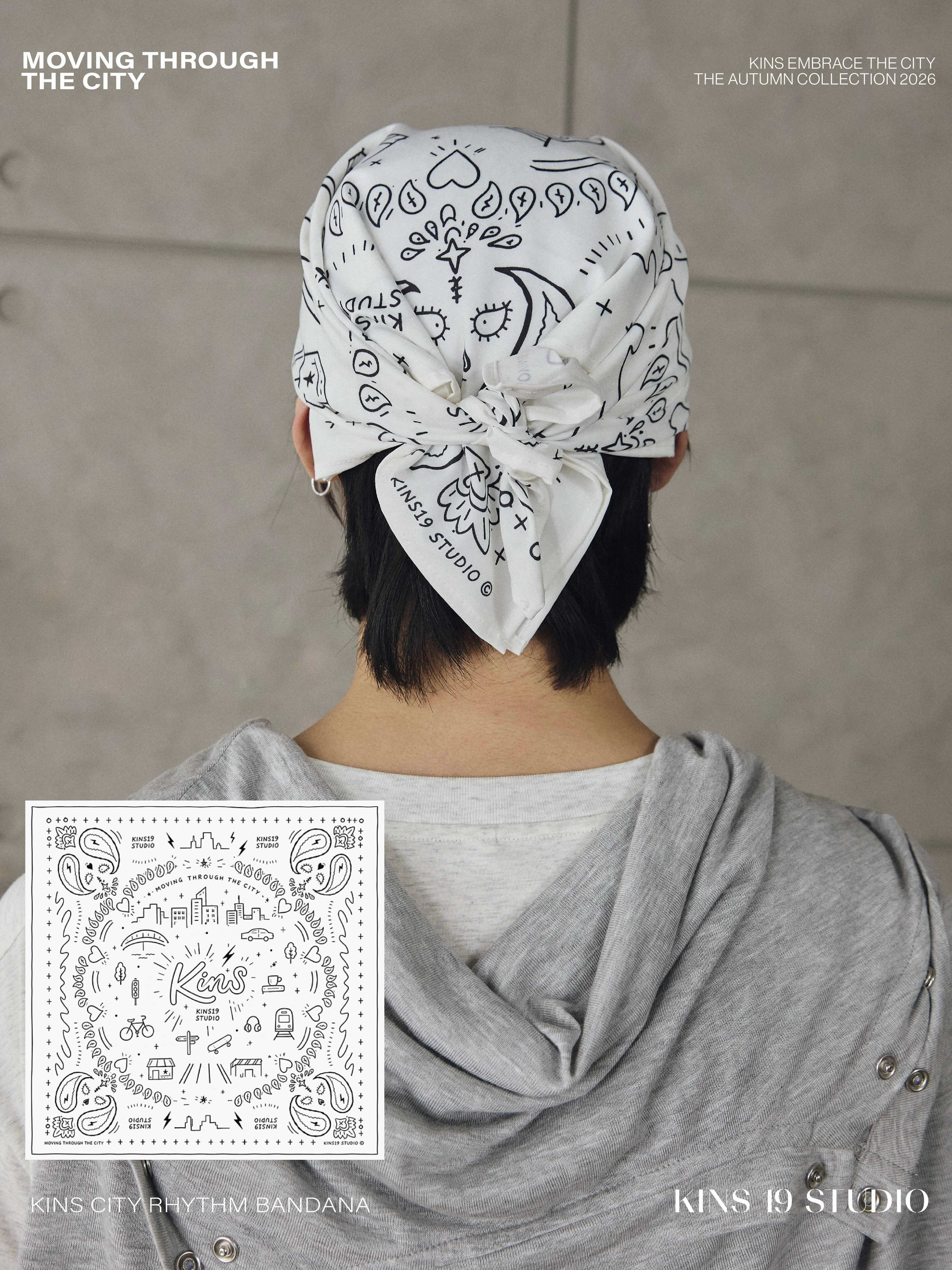 KINS 19 STUDIO |  KINS City Rhythm Bandana [KSC03]