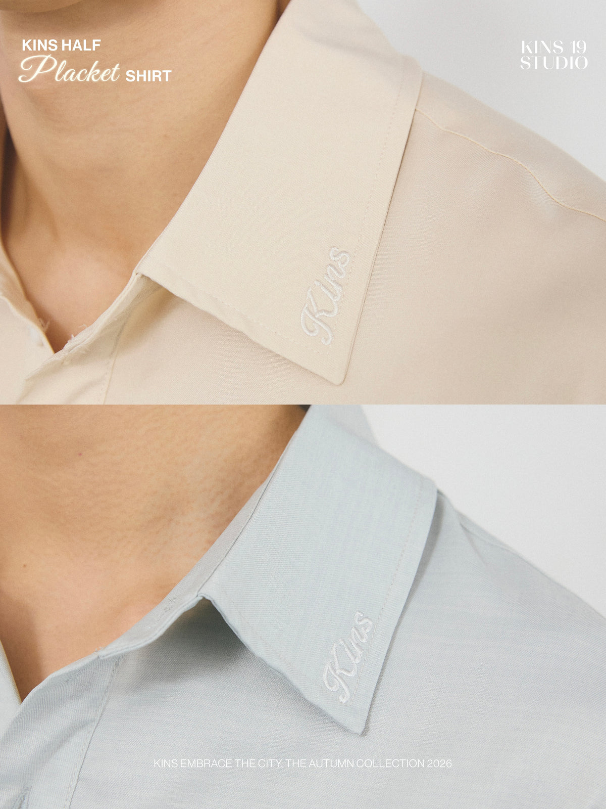 KINS 19 STUDIO |  KINS Half Placket Shirt [KN159]