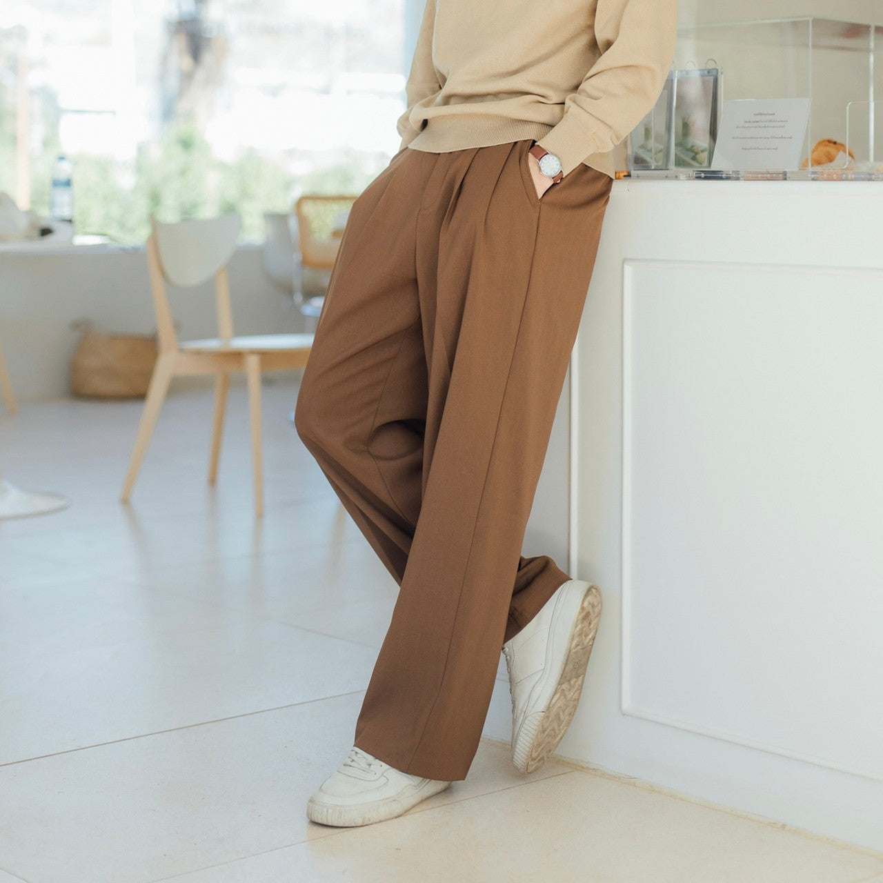 KINS | RELAXED WIDE TROUSERS KN205