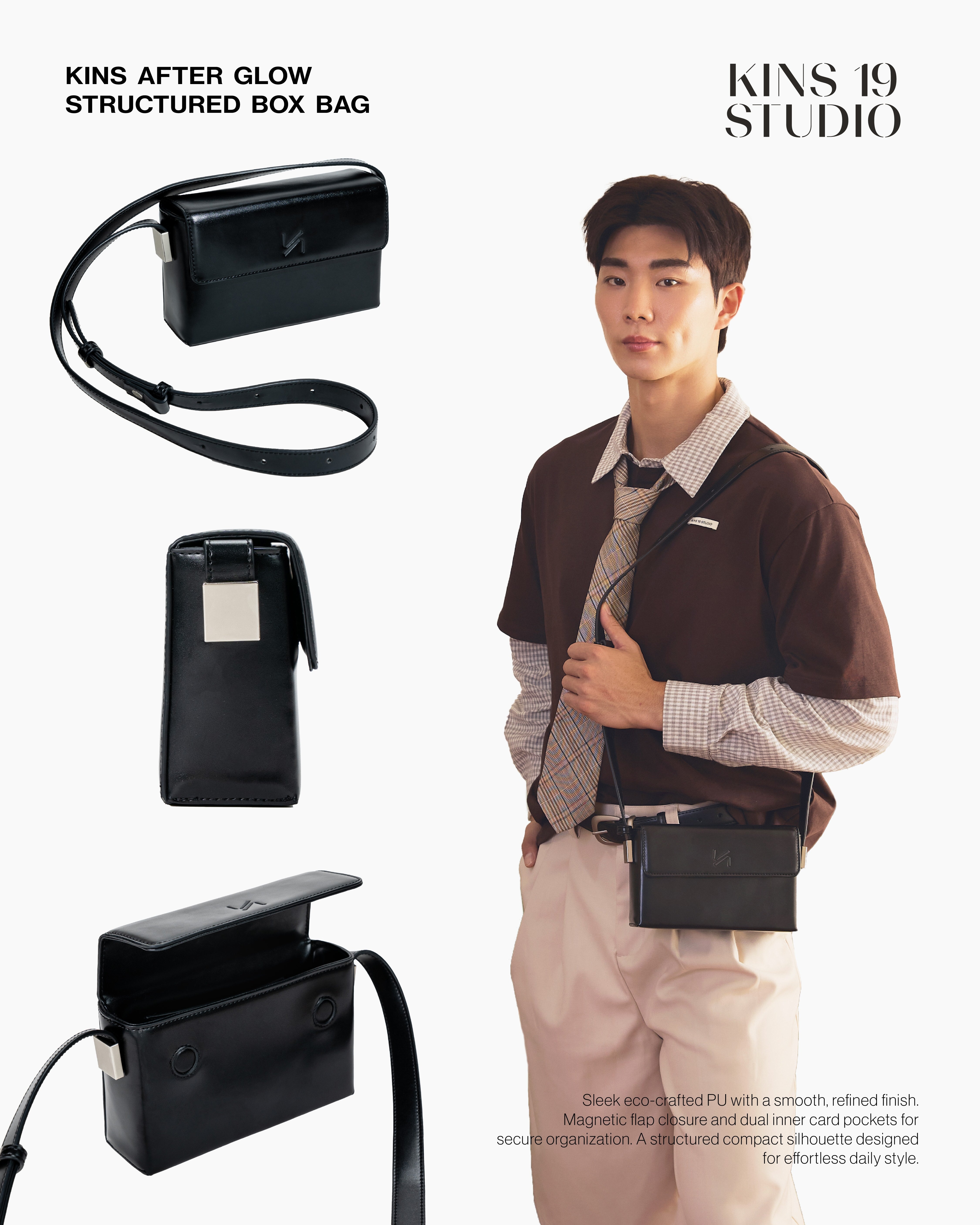 KINS After Glow Structured Box Bag [KPB02]