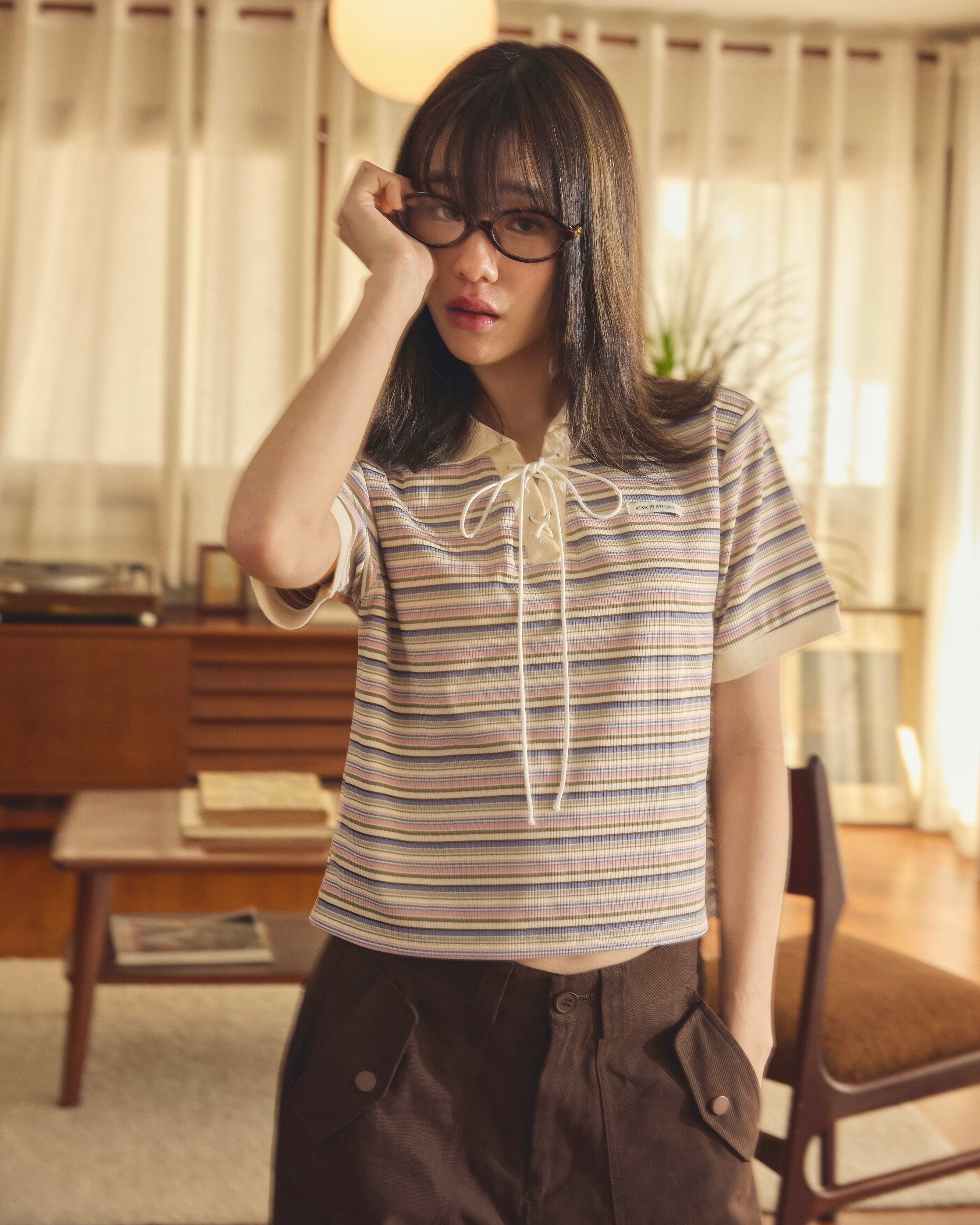 เสื้อโปโลผูกเชือก KINS [KN147]