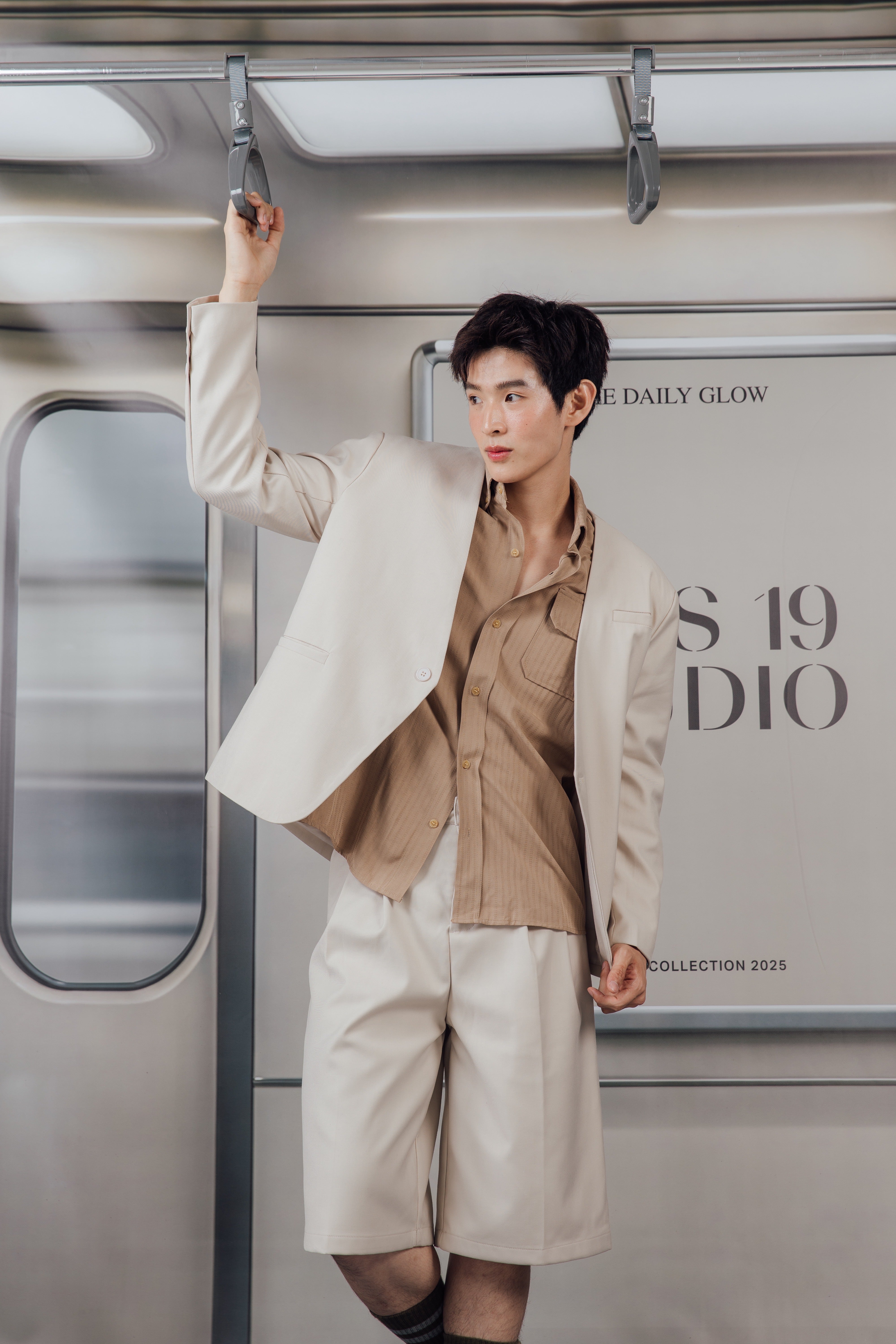 KINS 19 STUDIO |  LINEAR TEXTURE SHIRT [KN135]