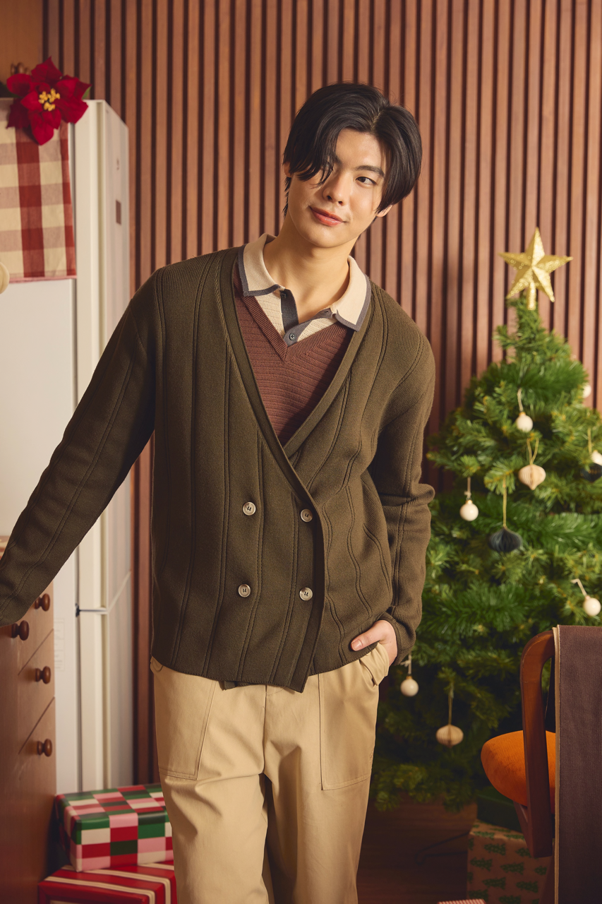 KINS 19 STUDIO | KINS Double Breasted Cardigan [KN140]