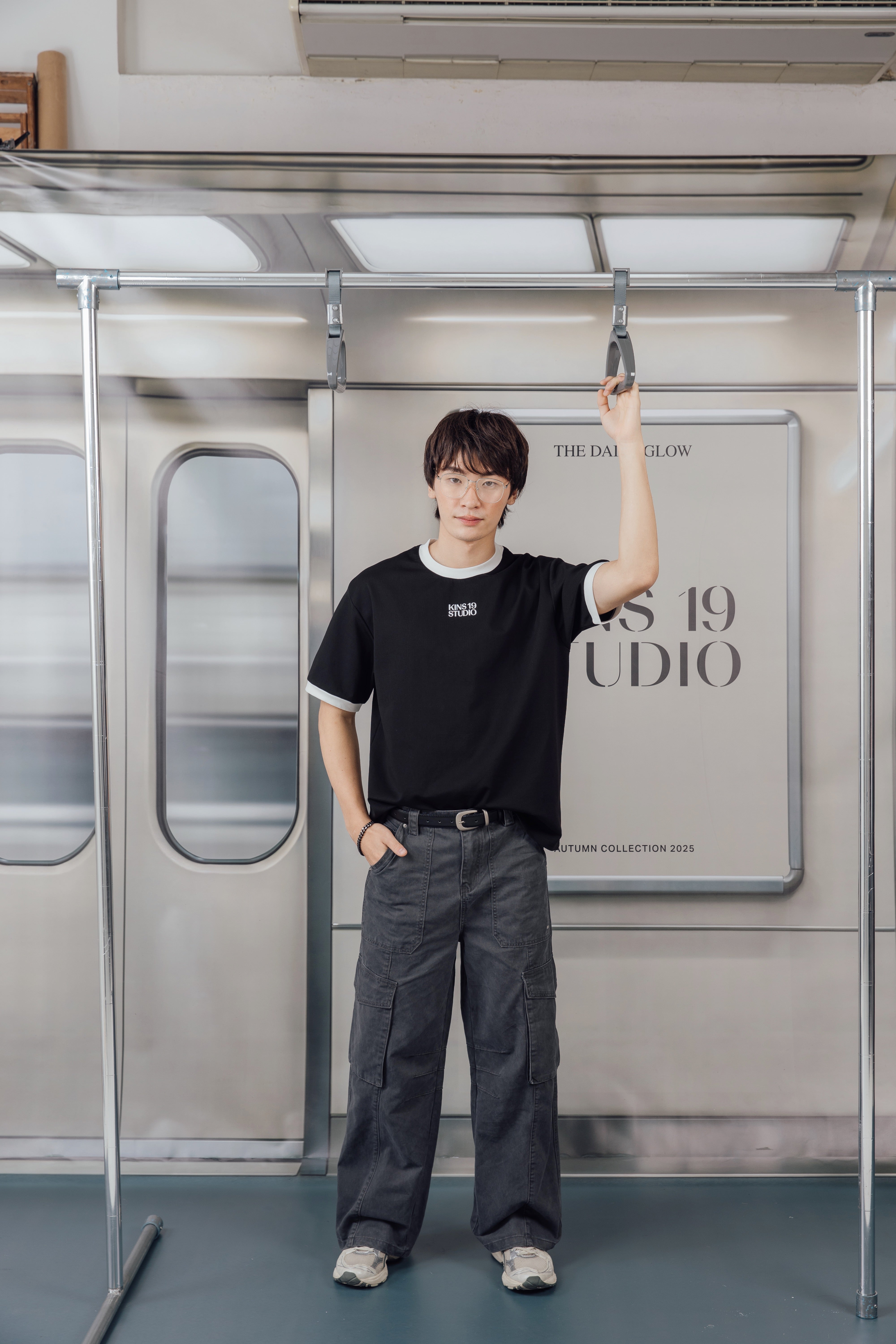 KINS 19 STUDIO |  LOOSE-FIT CARGO PANTS  [F117]