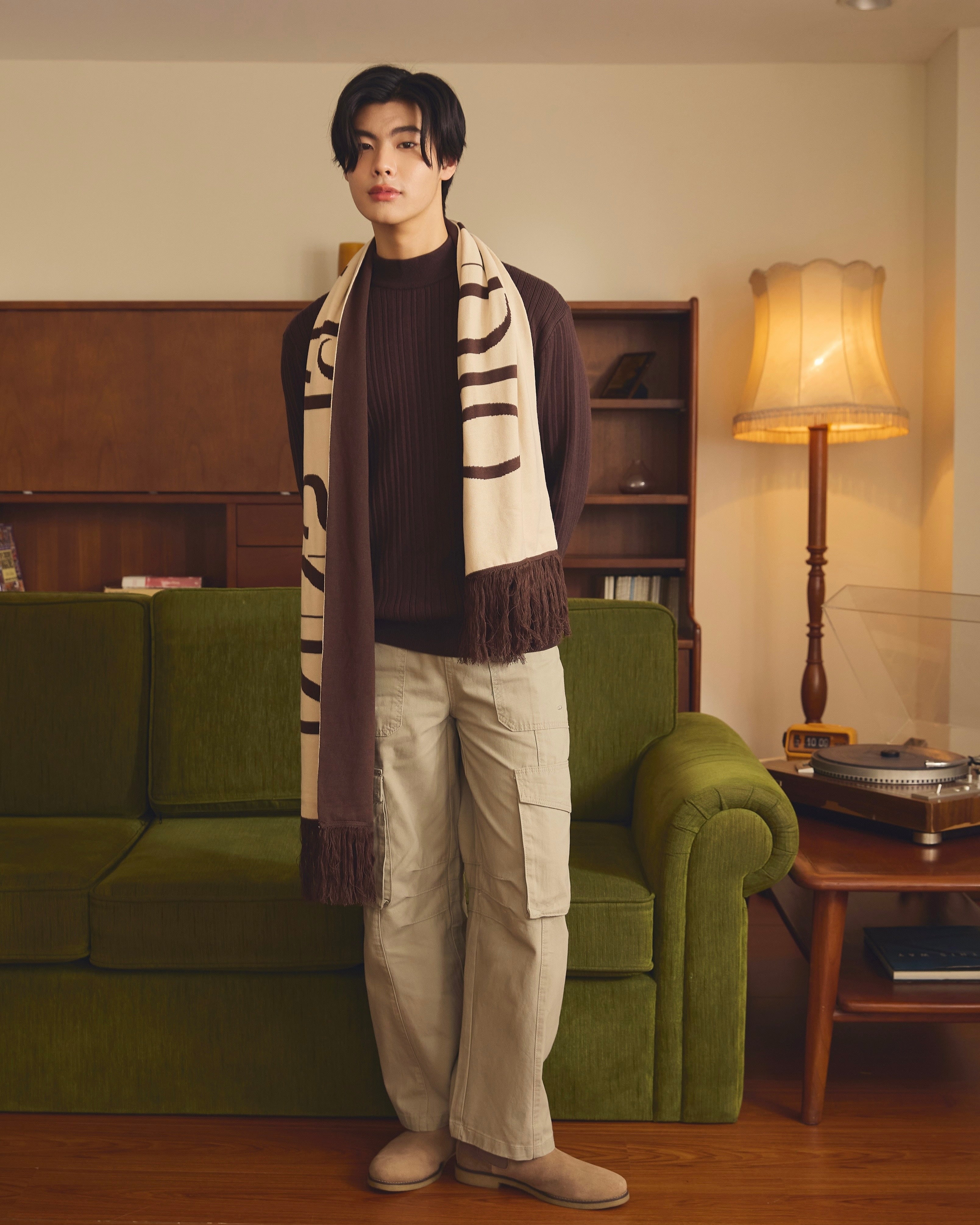 KINS 19 STUDIO | KINS Cozy Jacquard Scarf [KSC02]