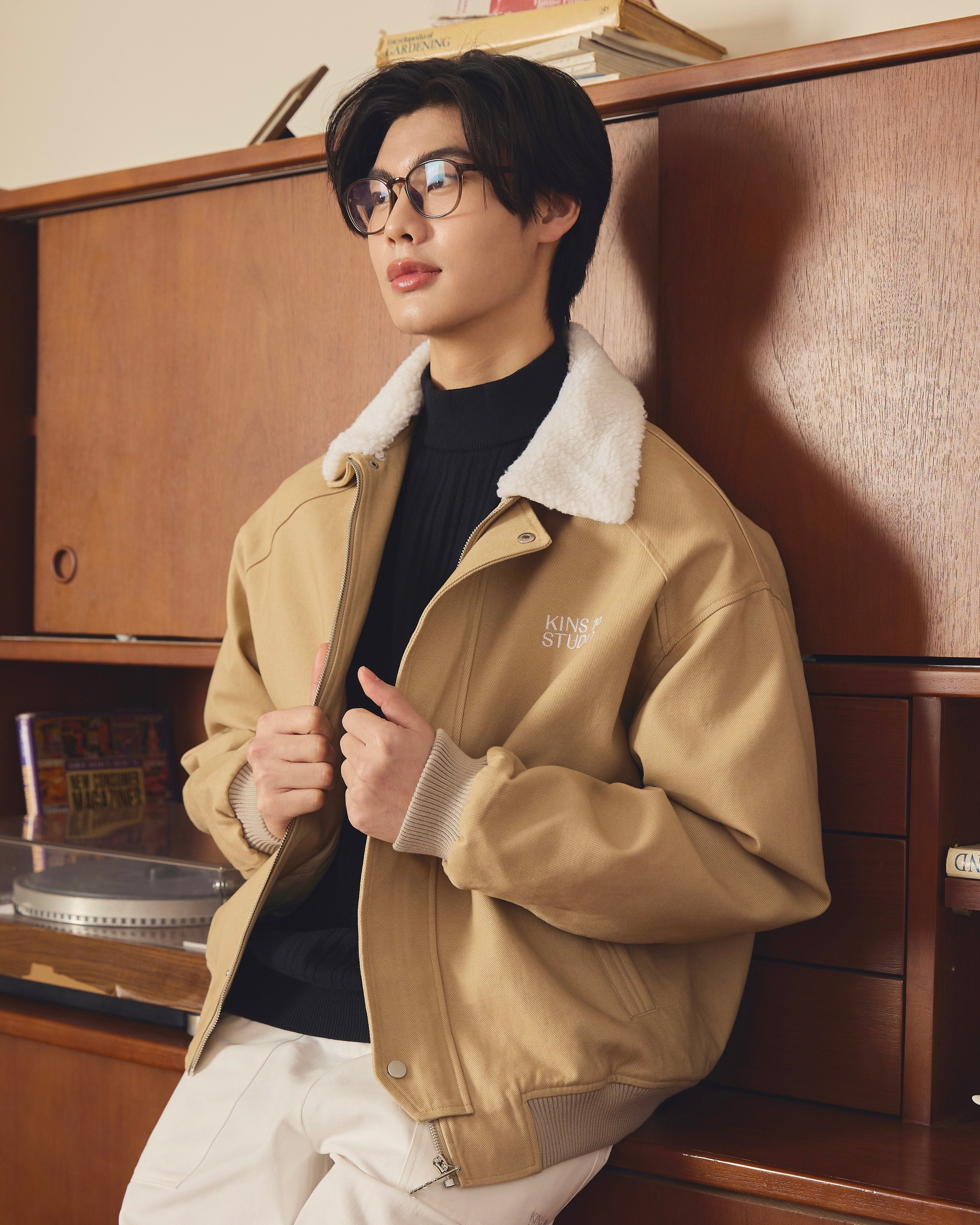 KINS 19 STUDIO | KINS Fleece-Collar Jacket [KN327]