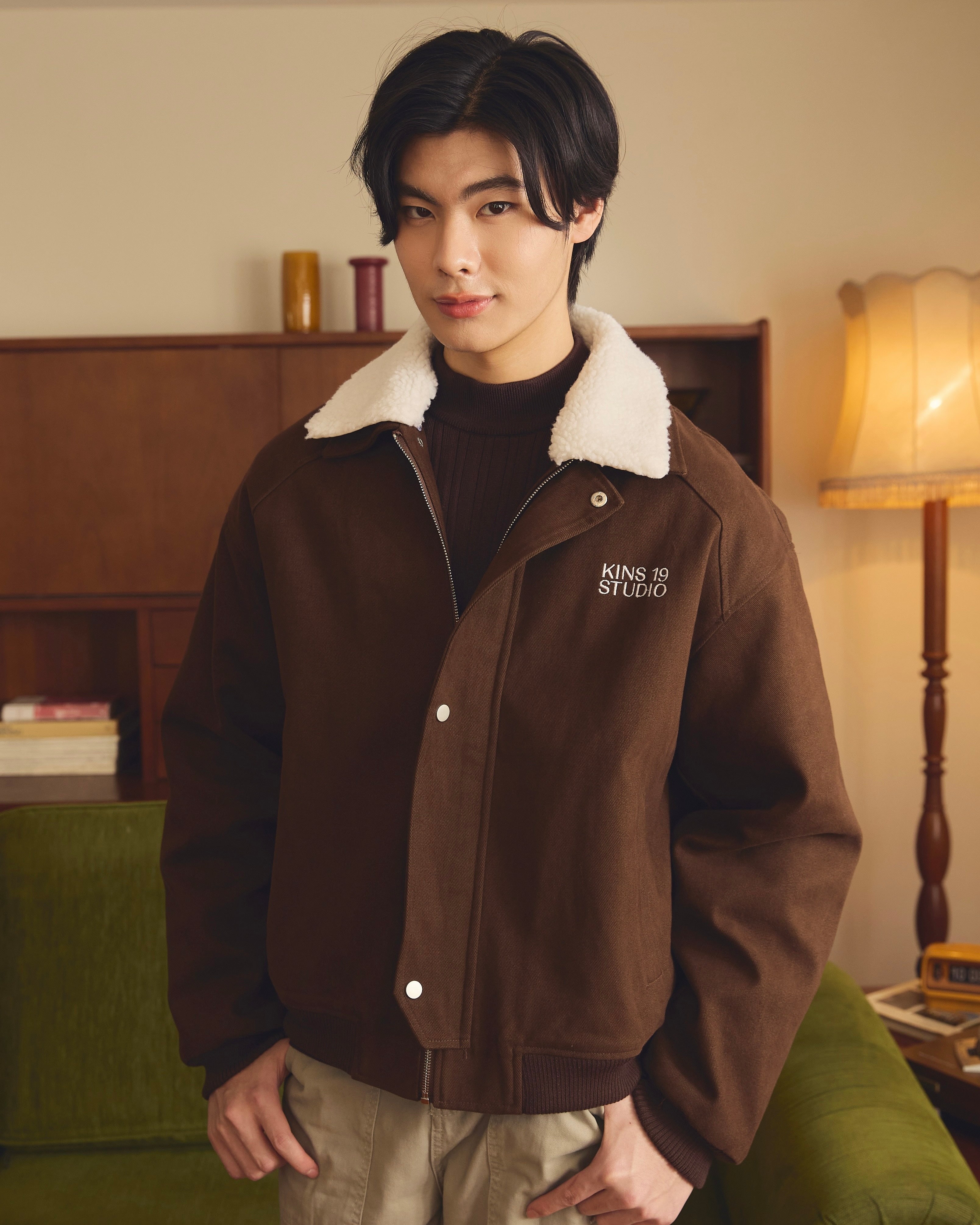 KINS 19 STUDIO | KINS Fleece-Collar Jacket [KN327]