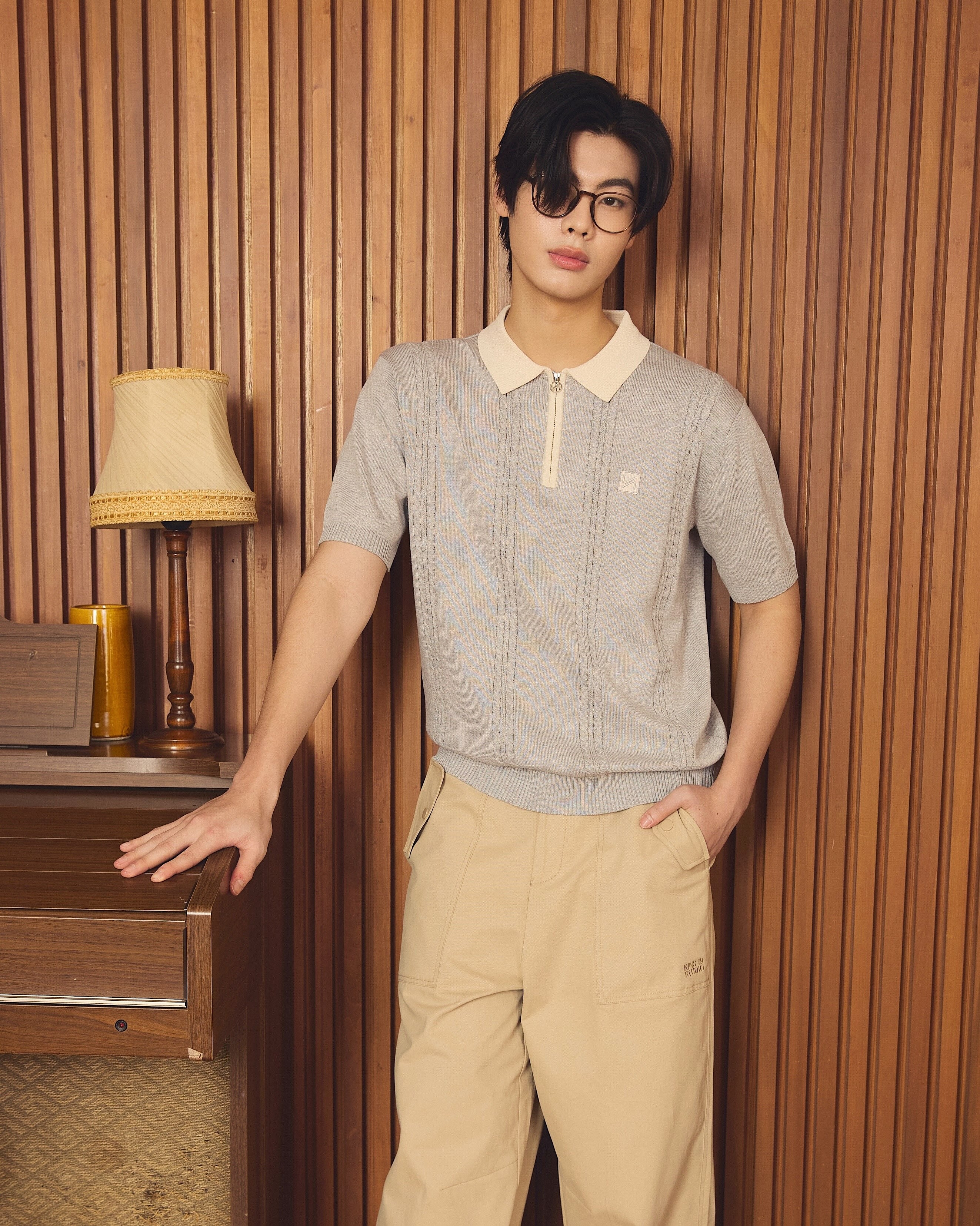 KINS 19 STUDIO | KINS Knit Zip Polo - Festive Glow Edition [KN142]