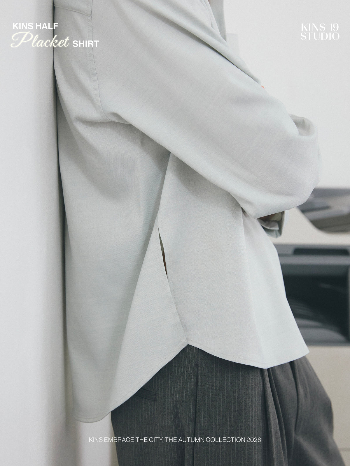 KINS 19 STUDIO |  KINS Half Placket Shirt [KN159]