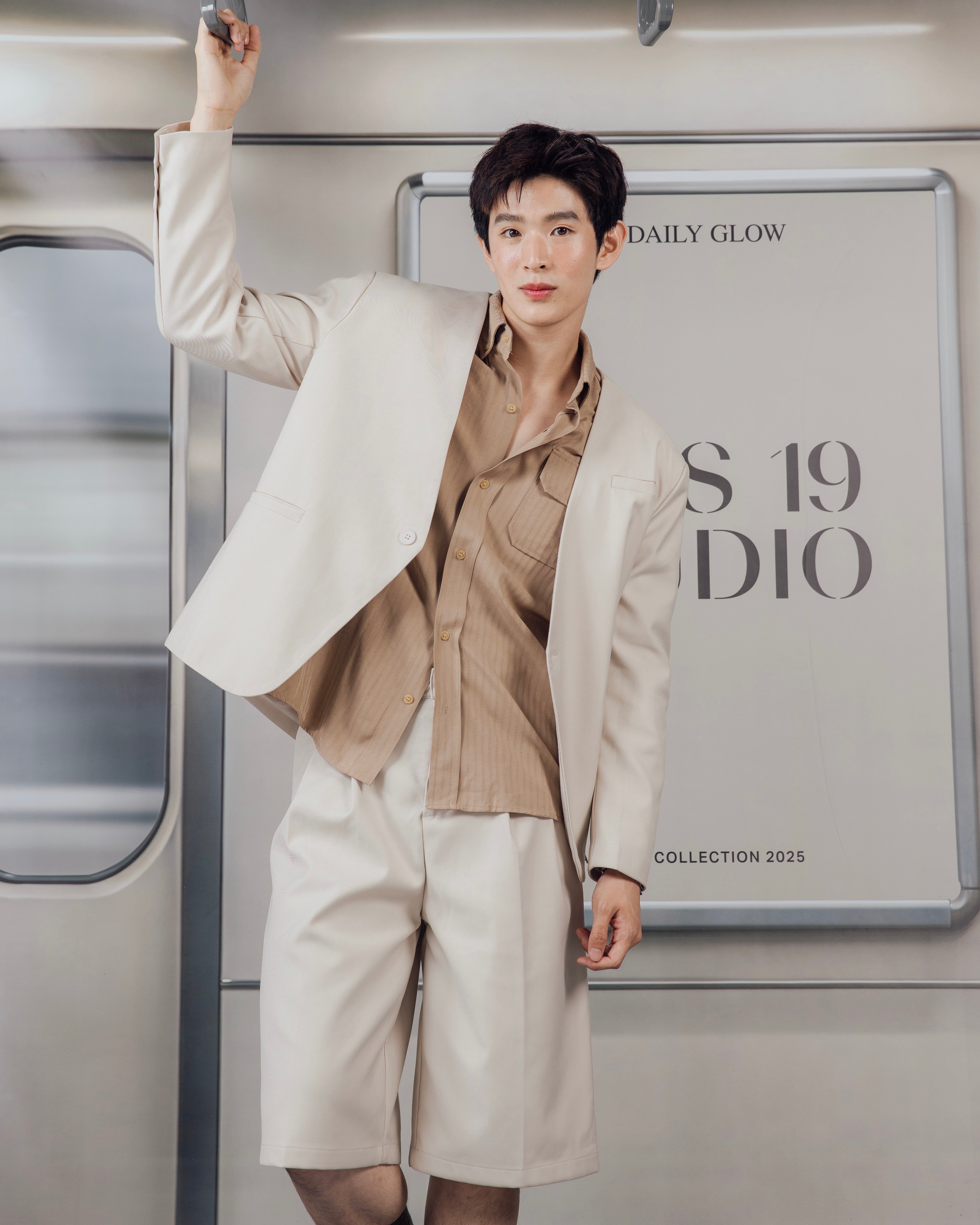 KINS 19 STUDIO |  COLLARLESS BLAZER  [KN321]