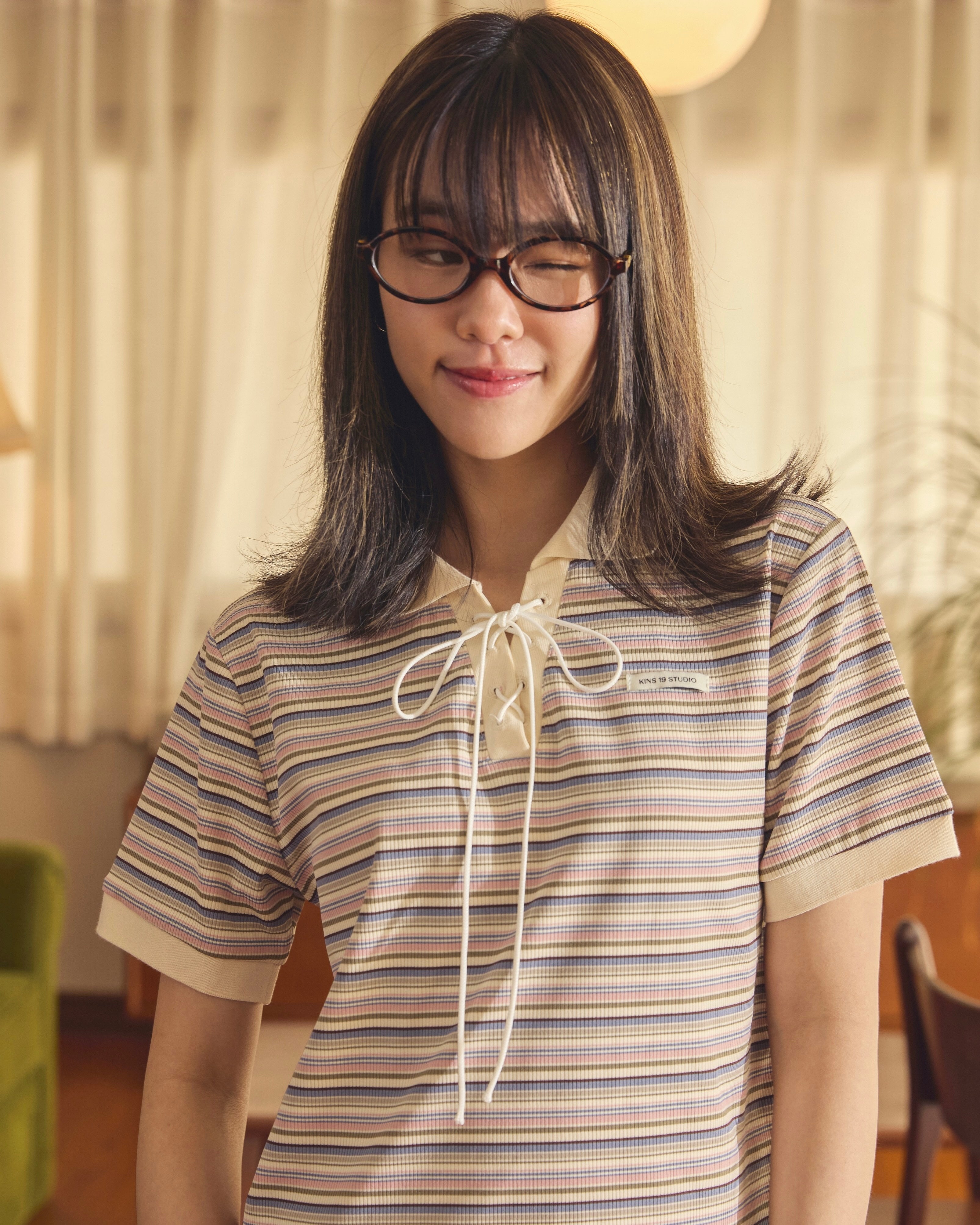 เสื้อโปโลผูกเชือก KINS [KN147]