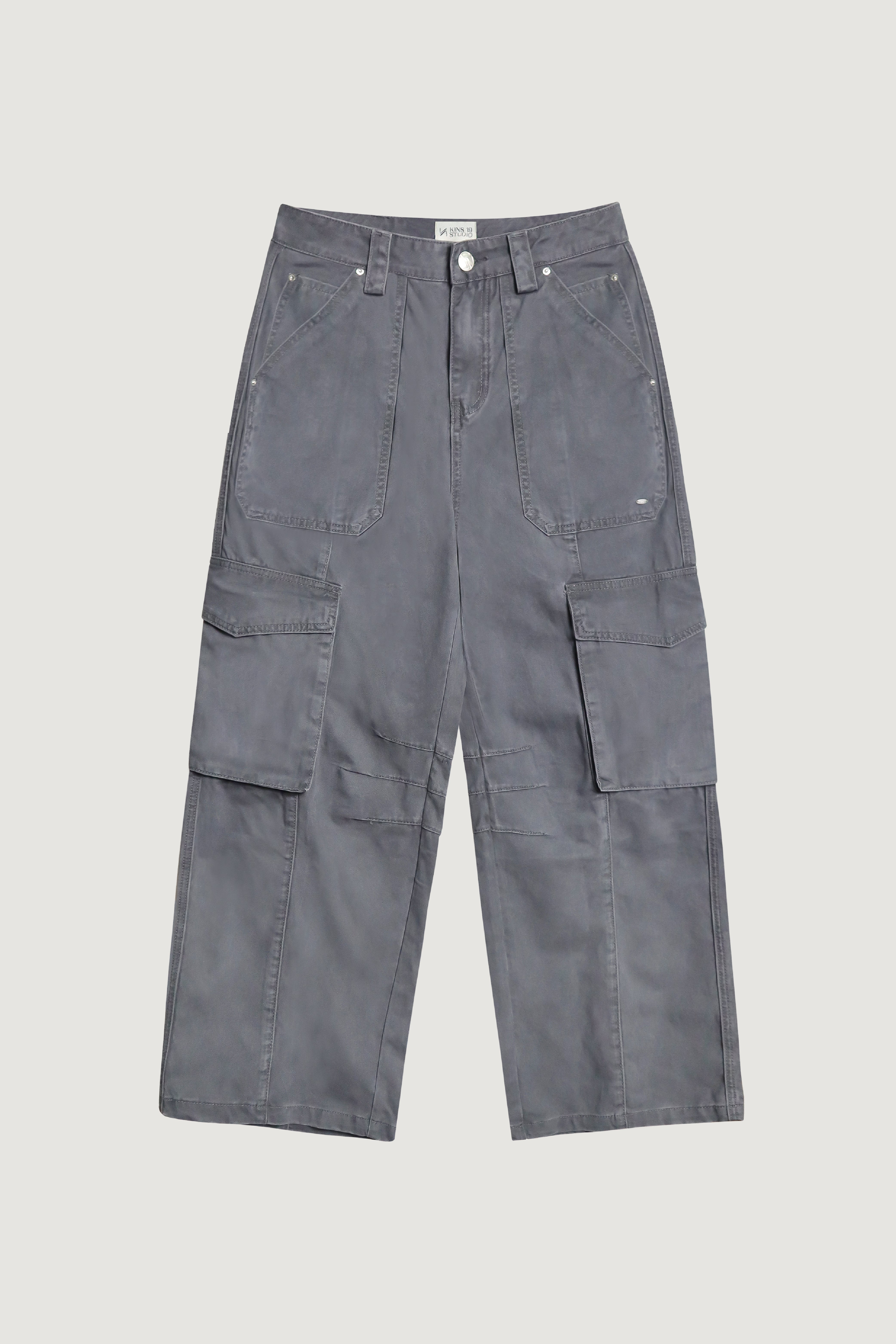 KINS 19 STUDIO |  LOOSE-FIT CARGO PANTS  [F117]