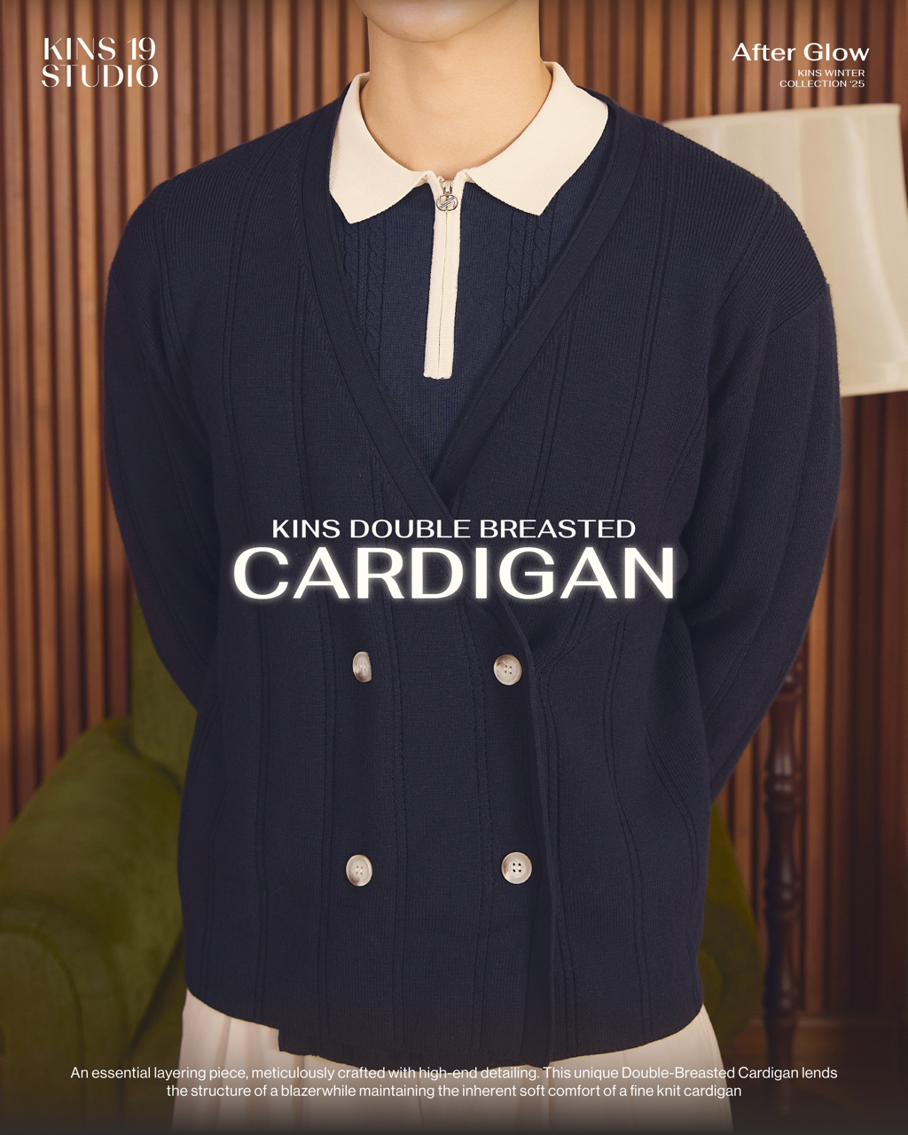 KINS Double Breasted Cardigan [KN140]