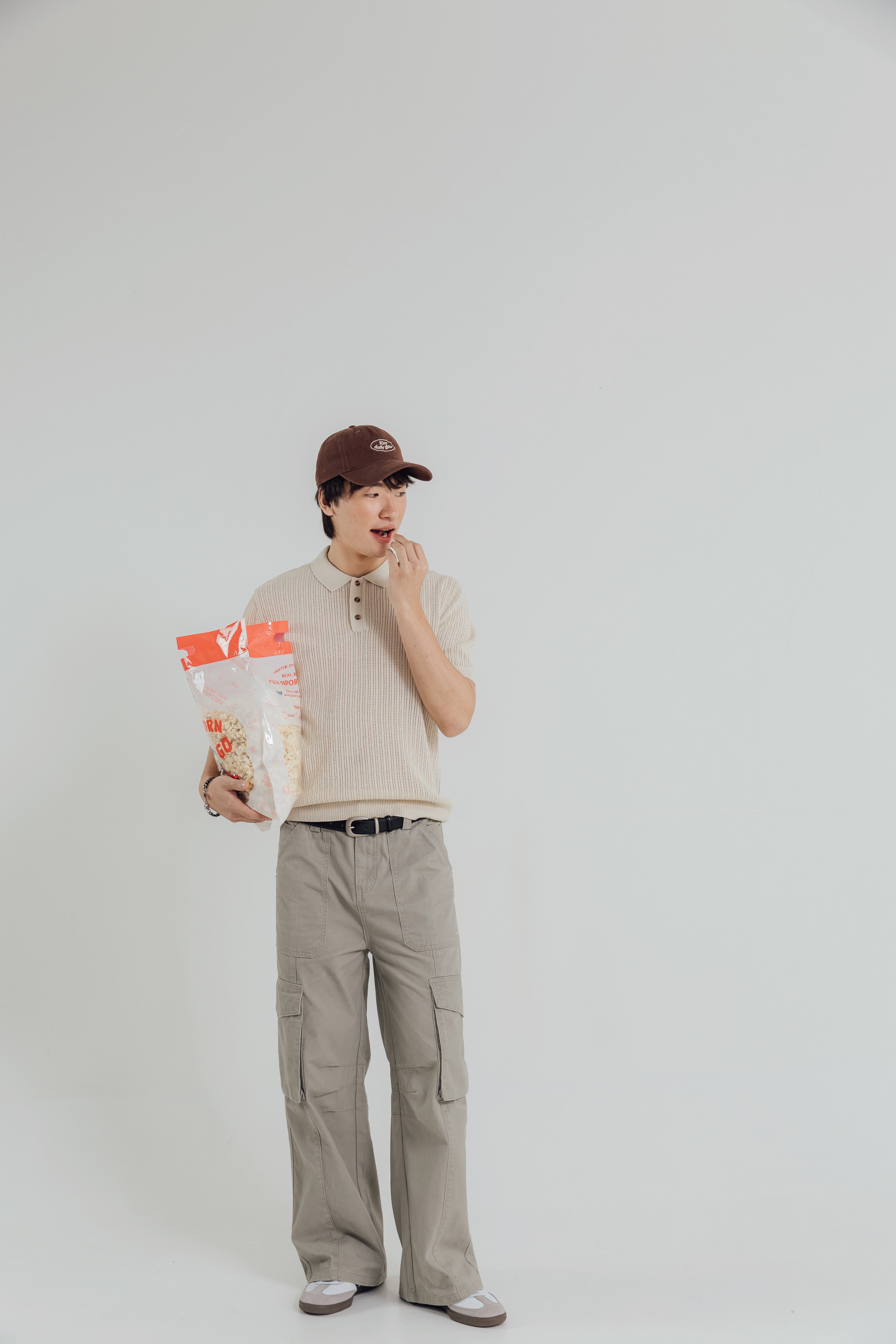 KINS 19 STUDIO |  LOOSE-FIT CARGO PANTS  [F117]