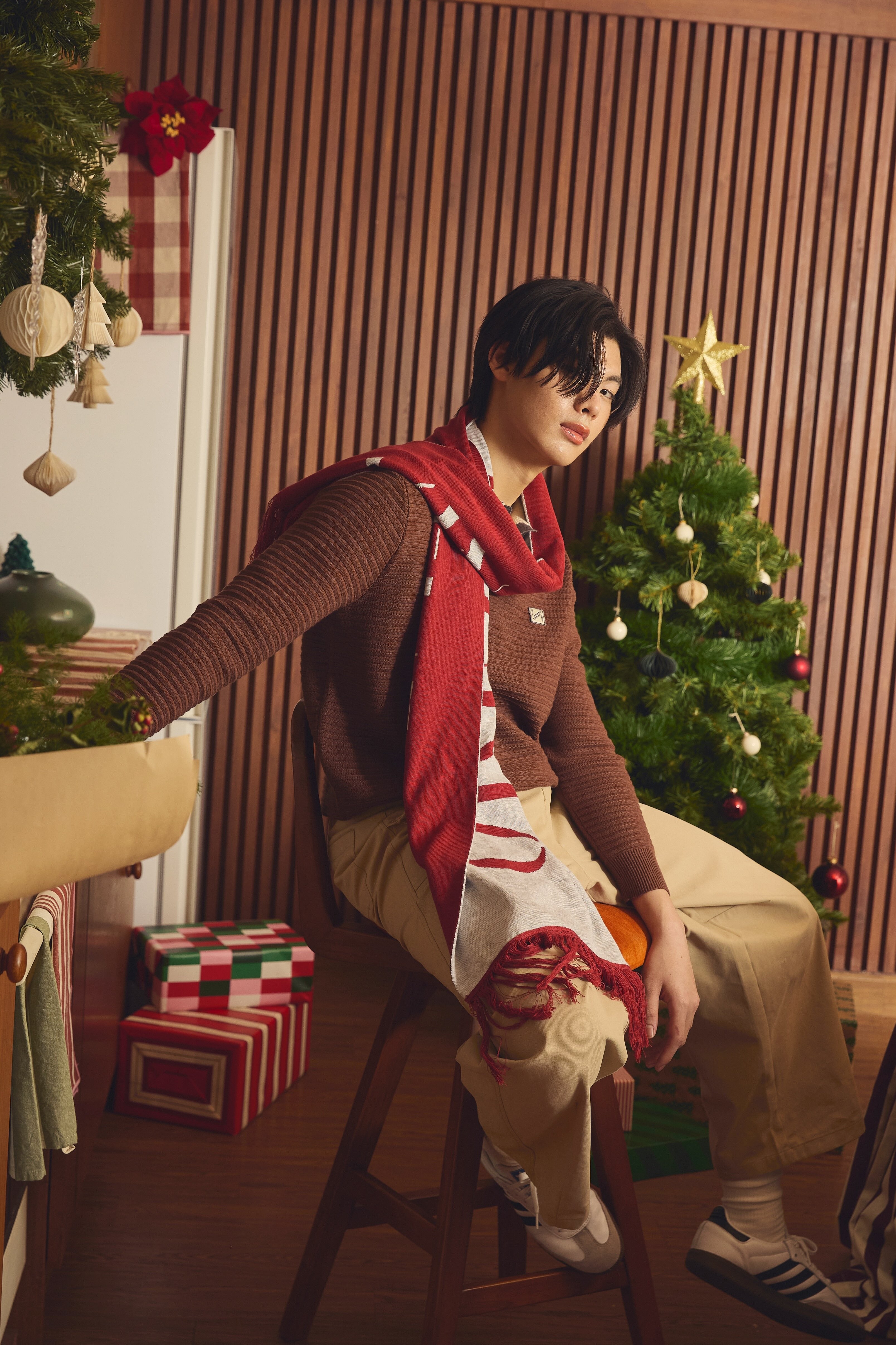 KINS 19 STUDIO | KINS Cozy Jacquard Scarf [KSC02]