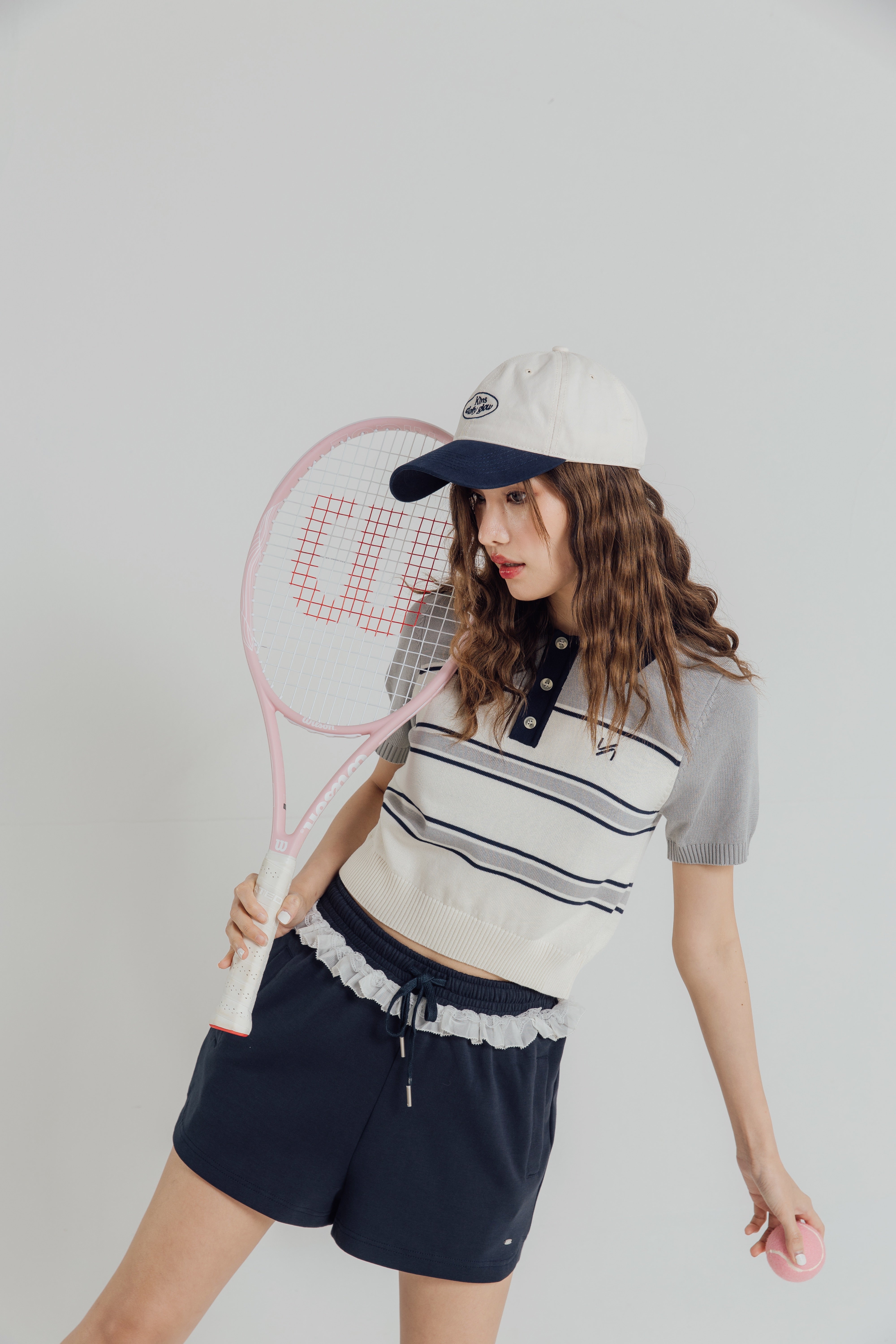 KINS 19 STUDIO | PANEL KNIT POLO [KN127]