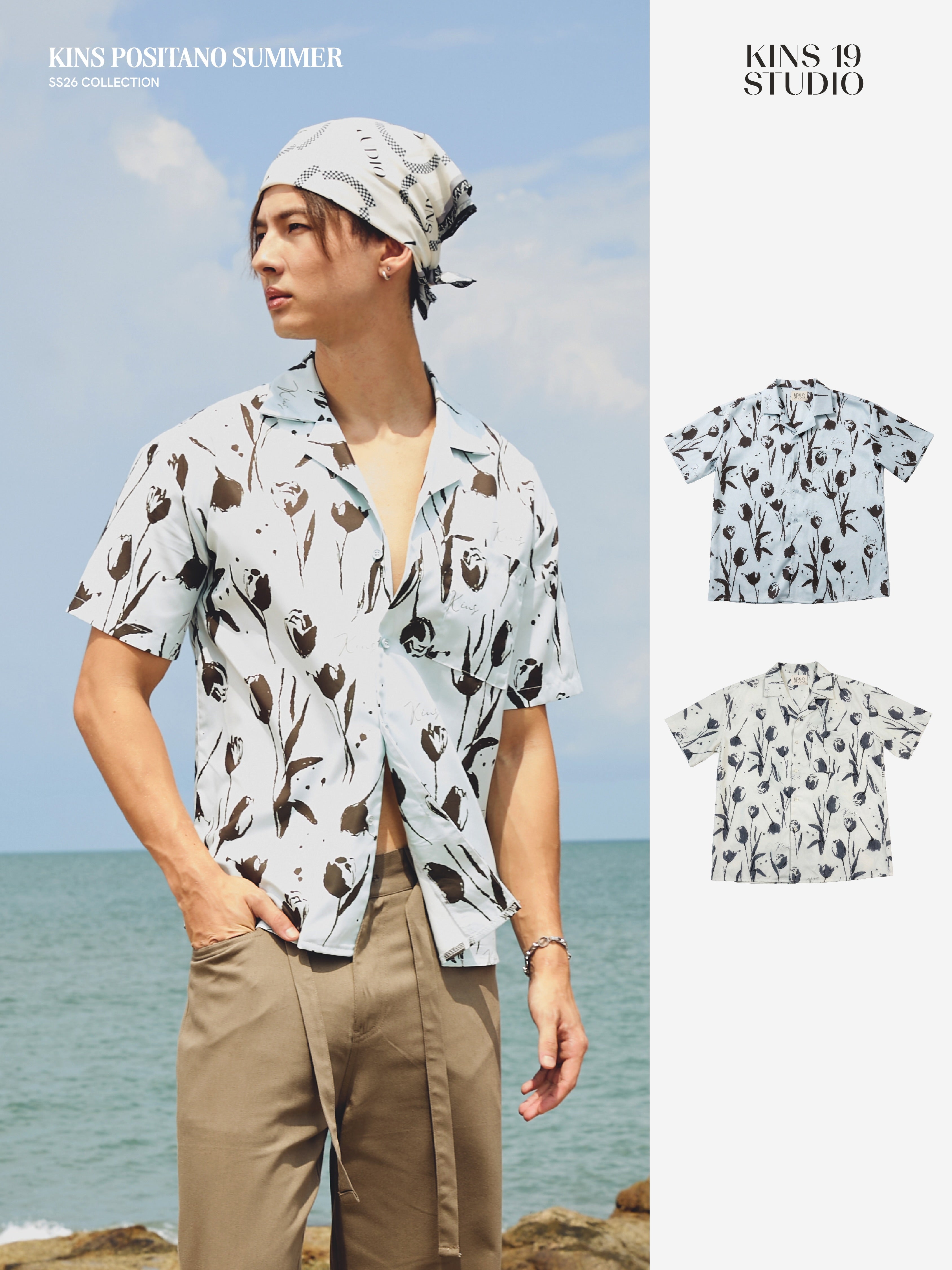 KINS 19 STUDIO |  KINS Bloom Resort Shirt [HW36]