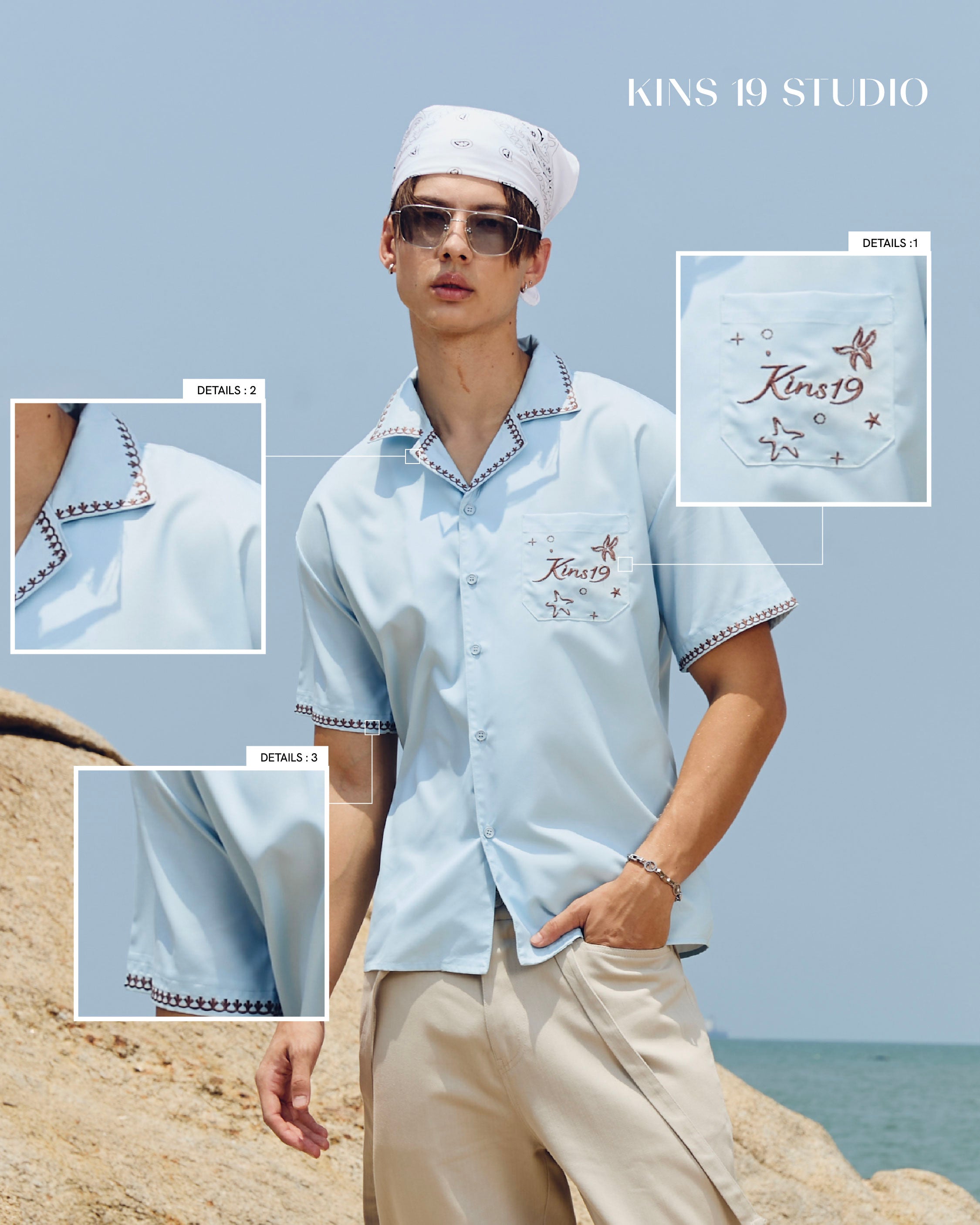 KINS Voyage Embroidered Shirt [HW35]
