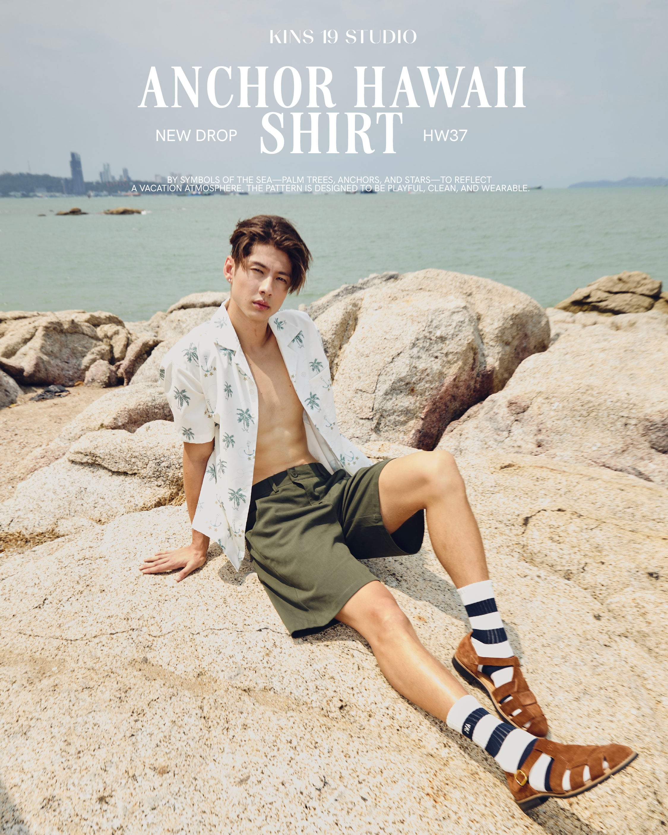 KINS Anchor Hawaii Shirt [HW37]