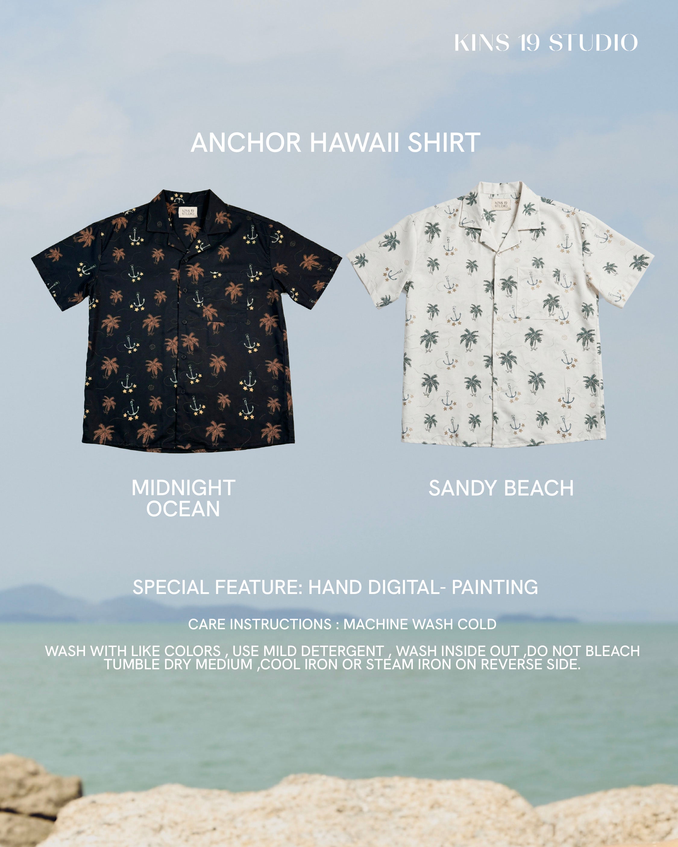 KINS Anchor Hawaii Shirt [HW37]