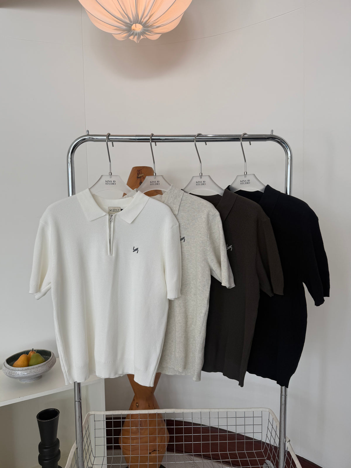 KINS 19 STUDIO |  KINS The Nolan Half-Zip Polo  [KN154]