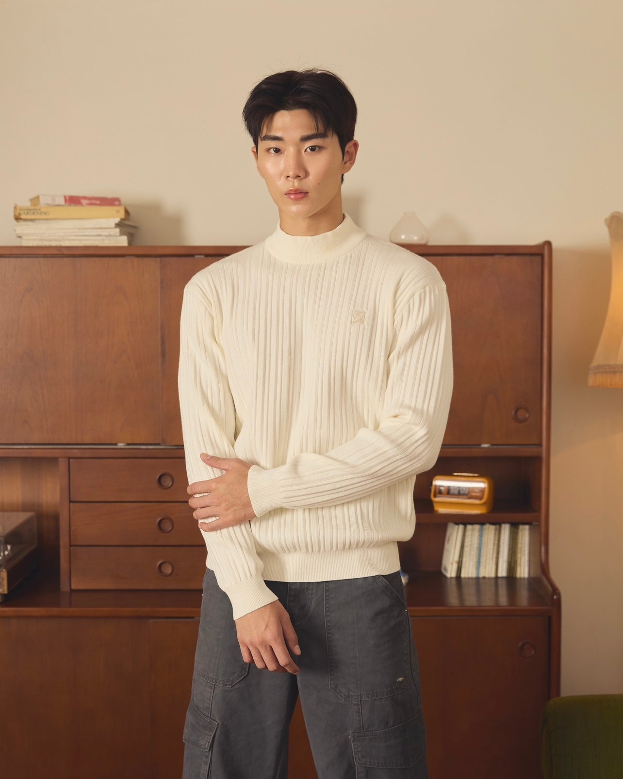 KINS 19 STUDIO | KINS Premium Rib Mockneck Top [KN141]