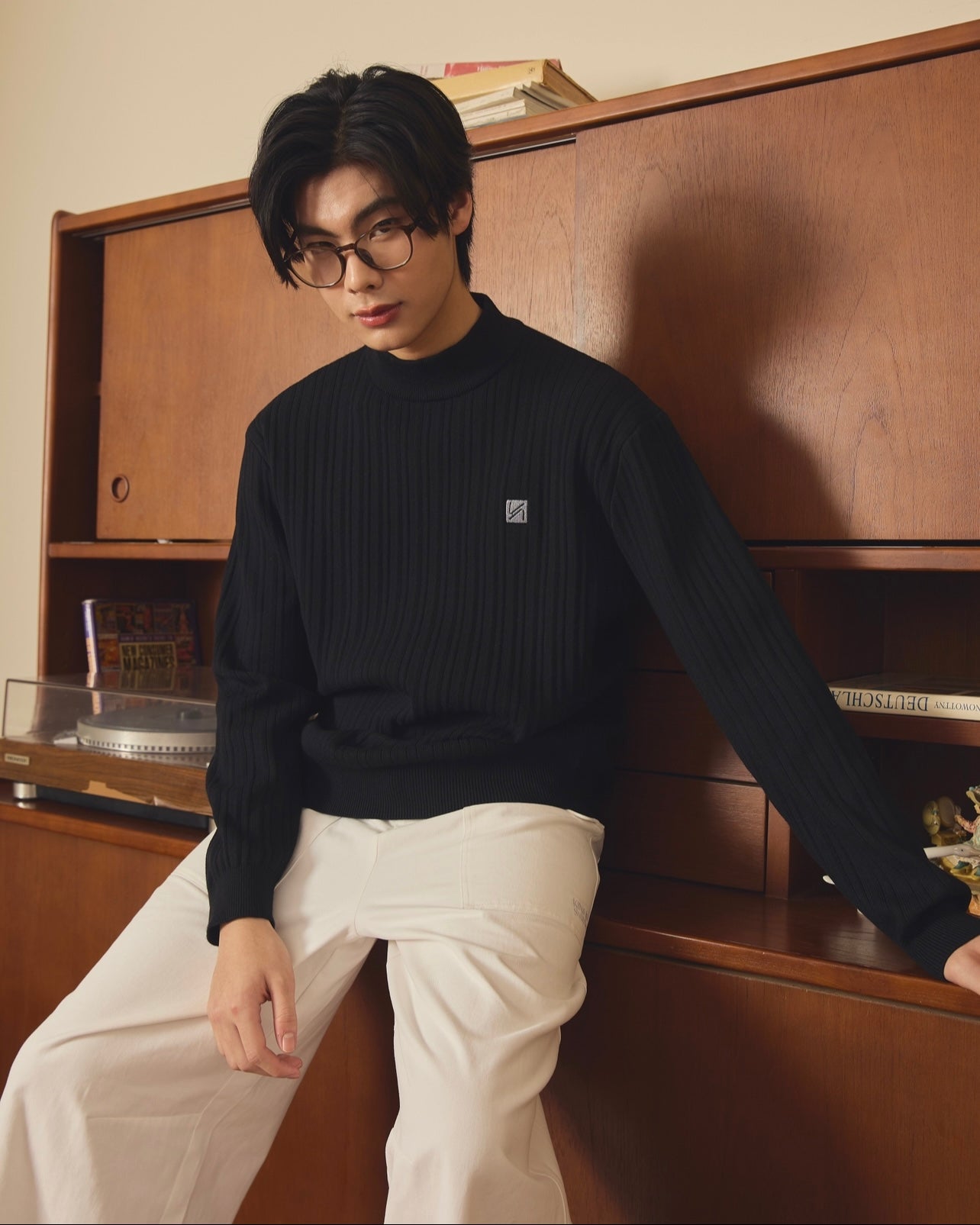 KINS Premium Rib Mockneck Top [KN141]