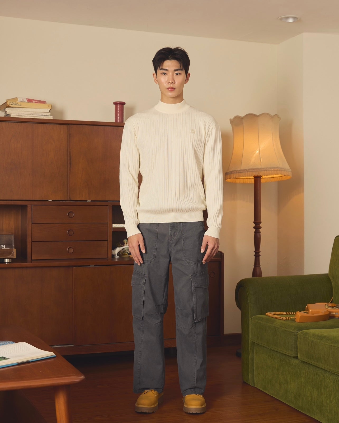 KINS Premium Rib Mockneck Top [KN141]