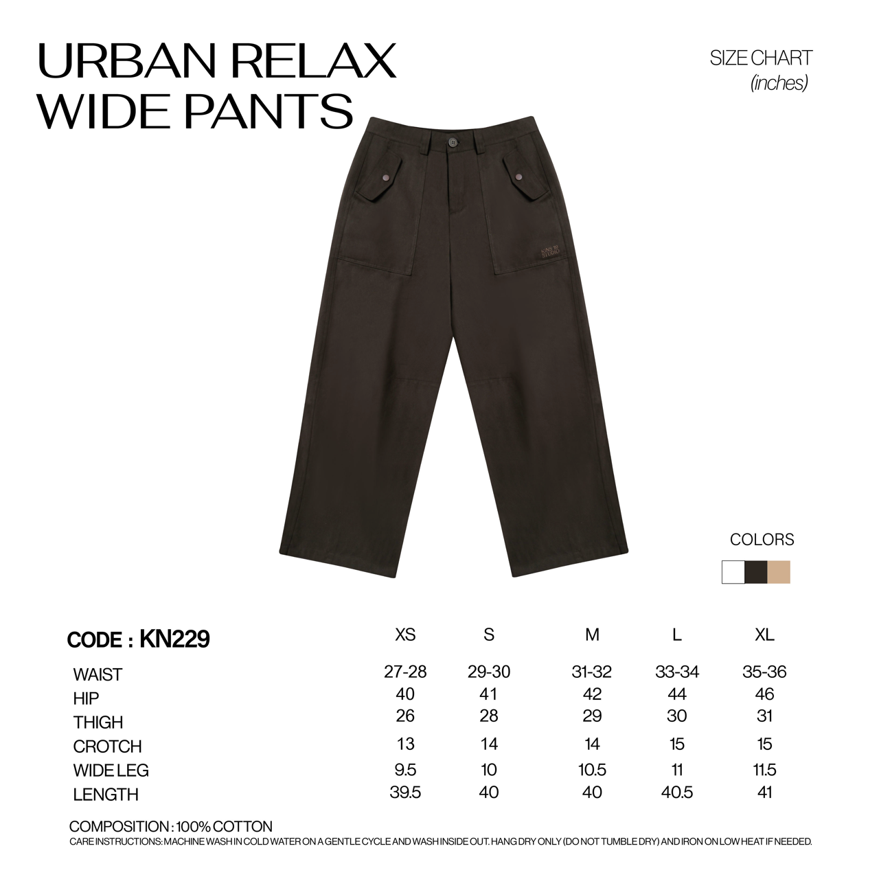 KINS Relax Wide Pants [KN229]