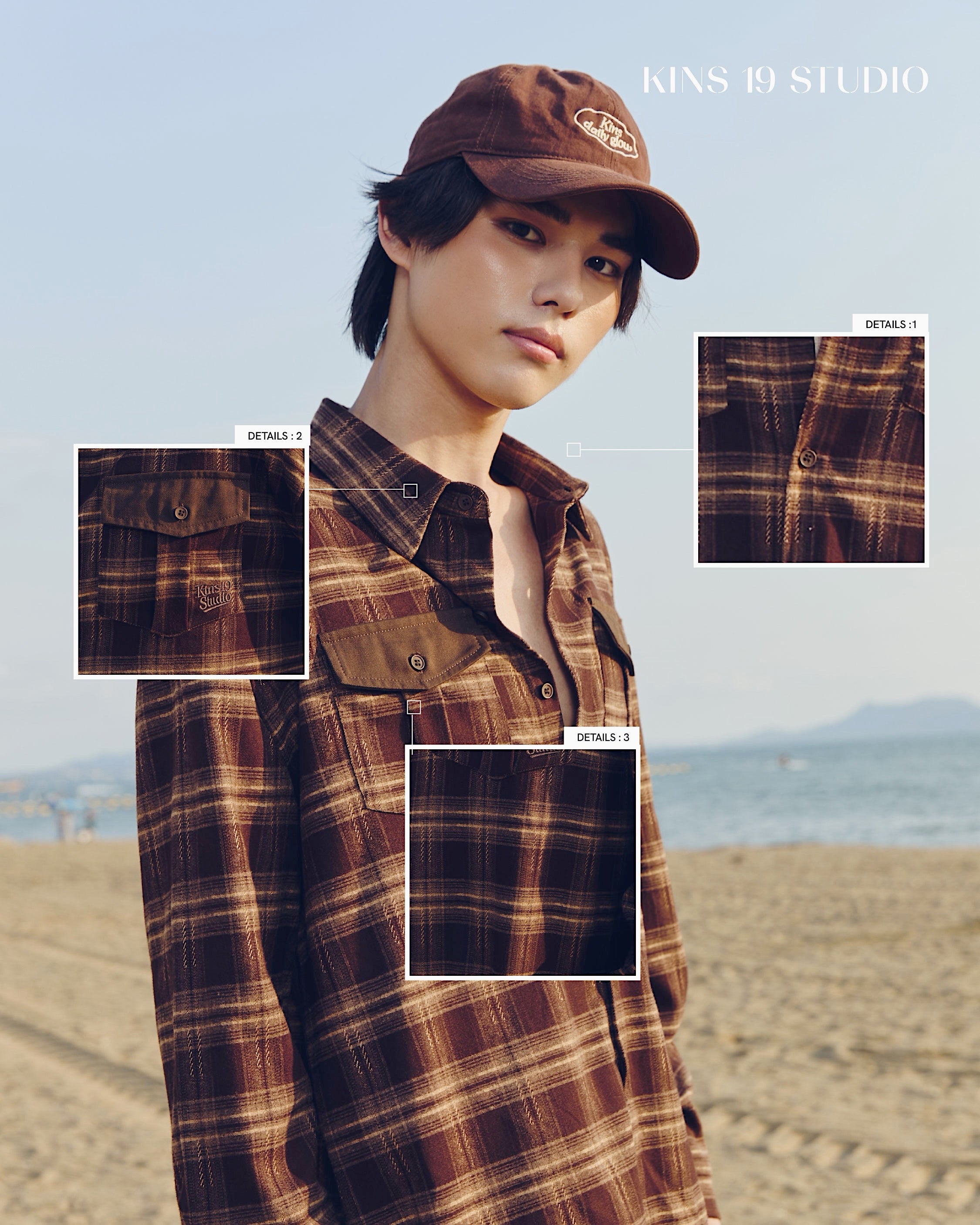 KINS 19 STUDIO | KINS Flannel Plaid Shirt [KS25]