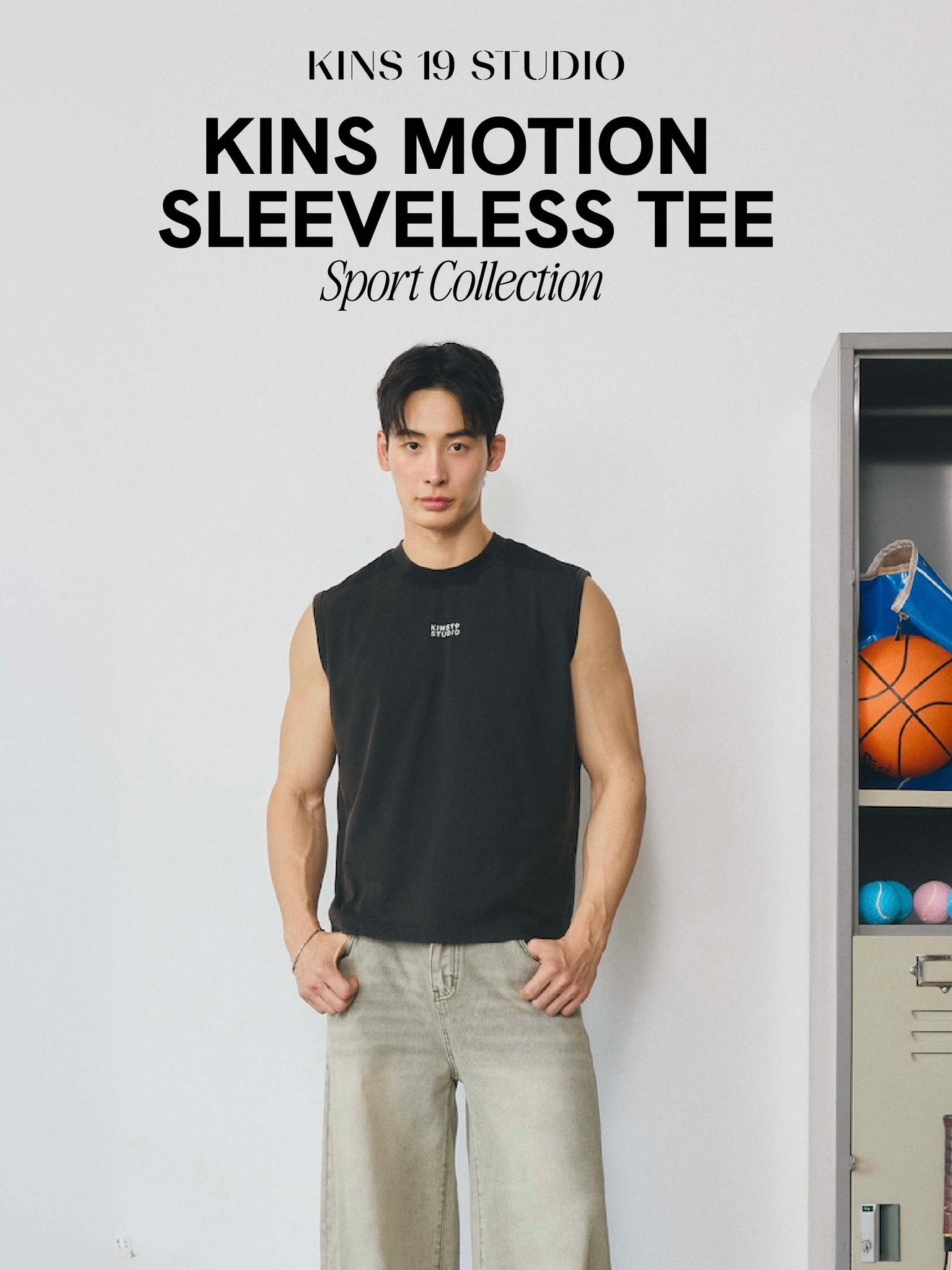 KINS 19 STUDIO |  KINS Motion sleeveless Tee [TN25]