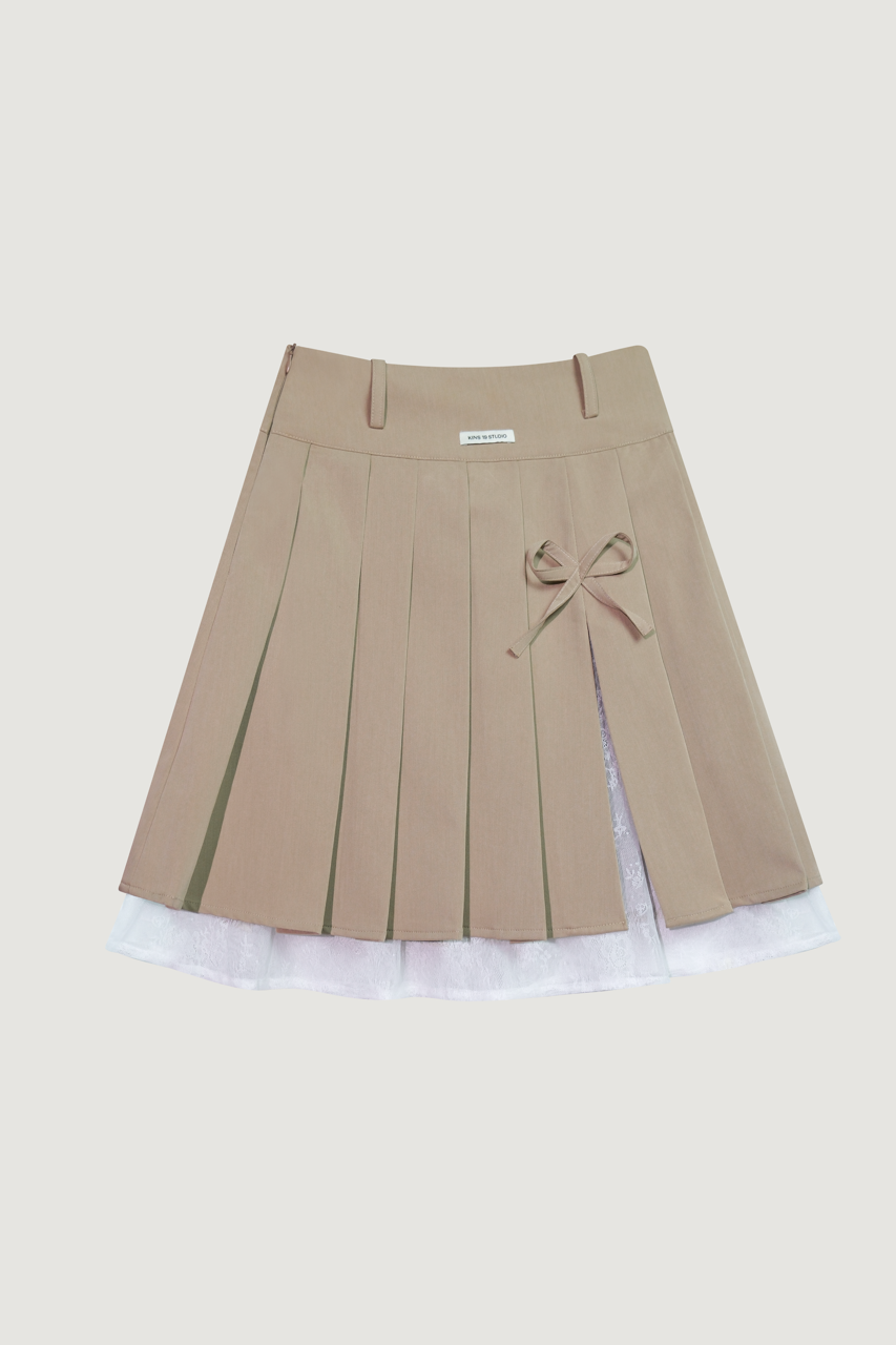 KINS 19 STUDIO | KINS Lace Layer Ribbon Skirt [K018]