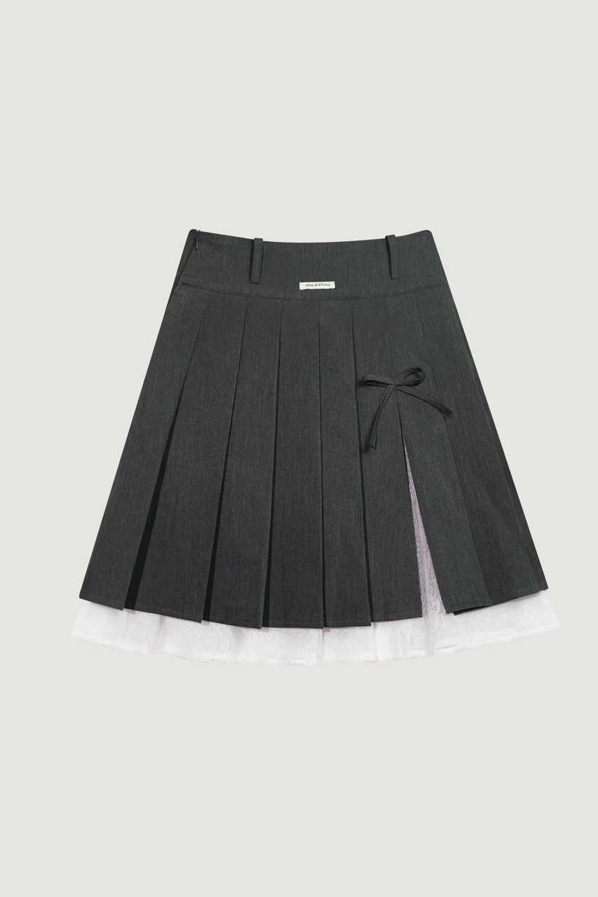 KINS 19 STUDIO | KINS Lace Layer Ribbon Skirt [K018]