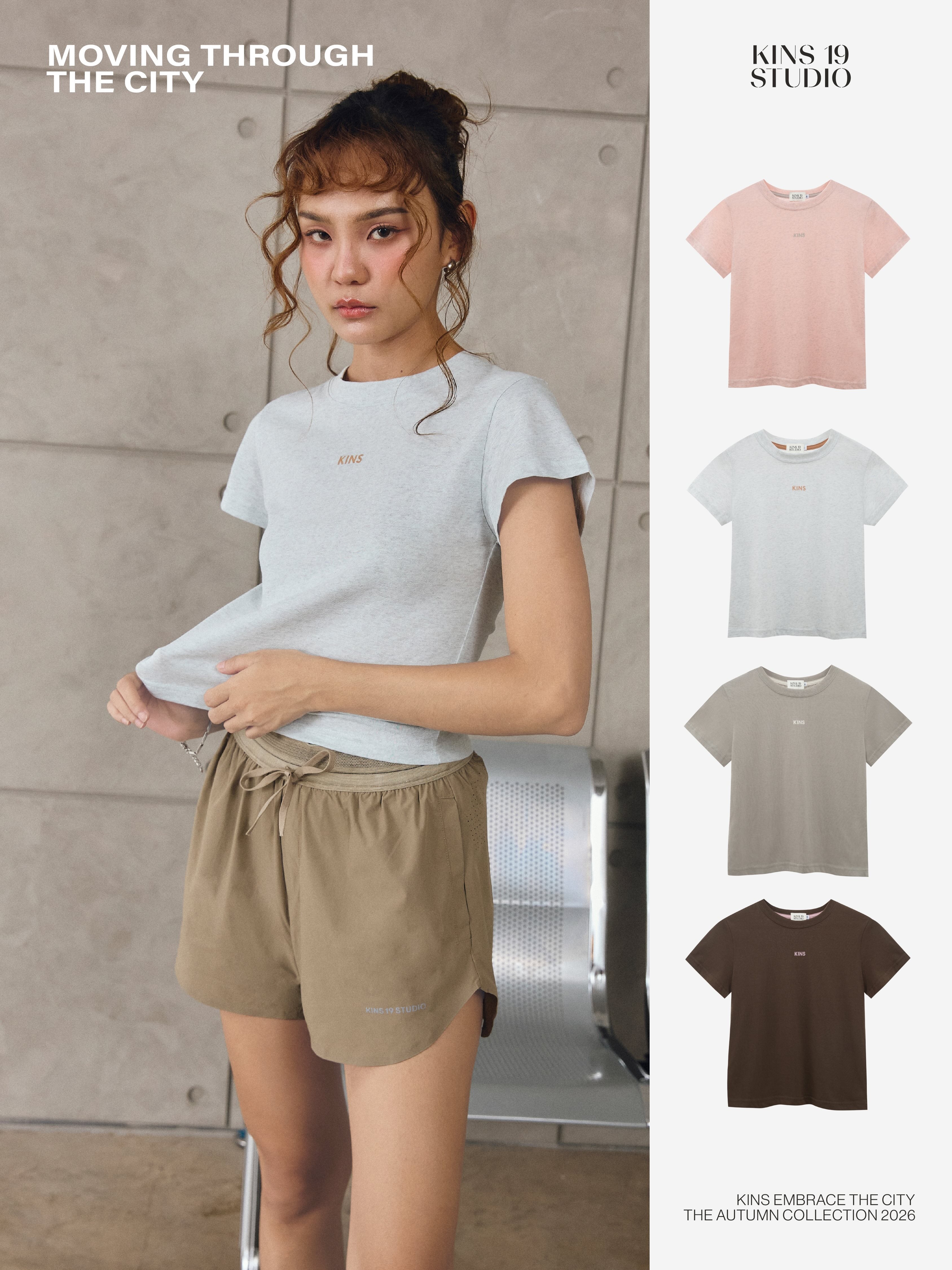 KINS 19 STUDIO |  KINS  Daily Snow Tee  [TN23]