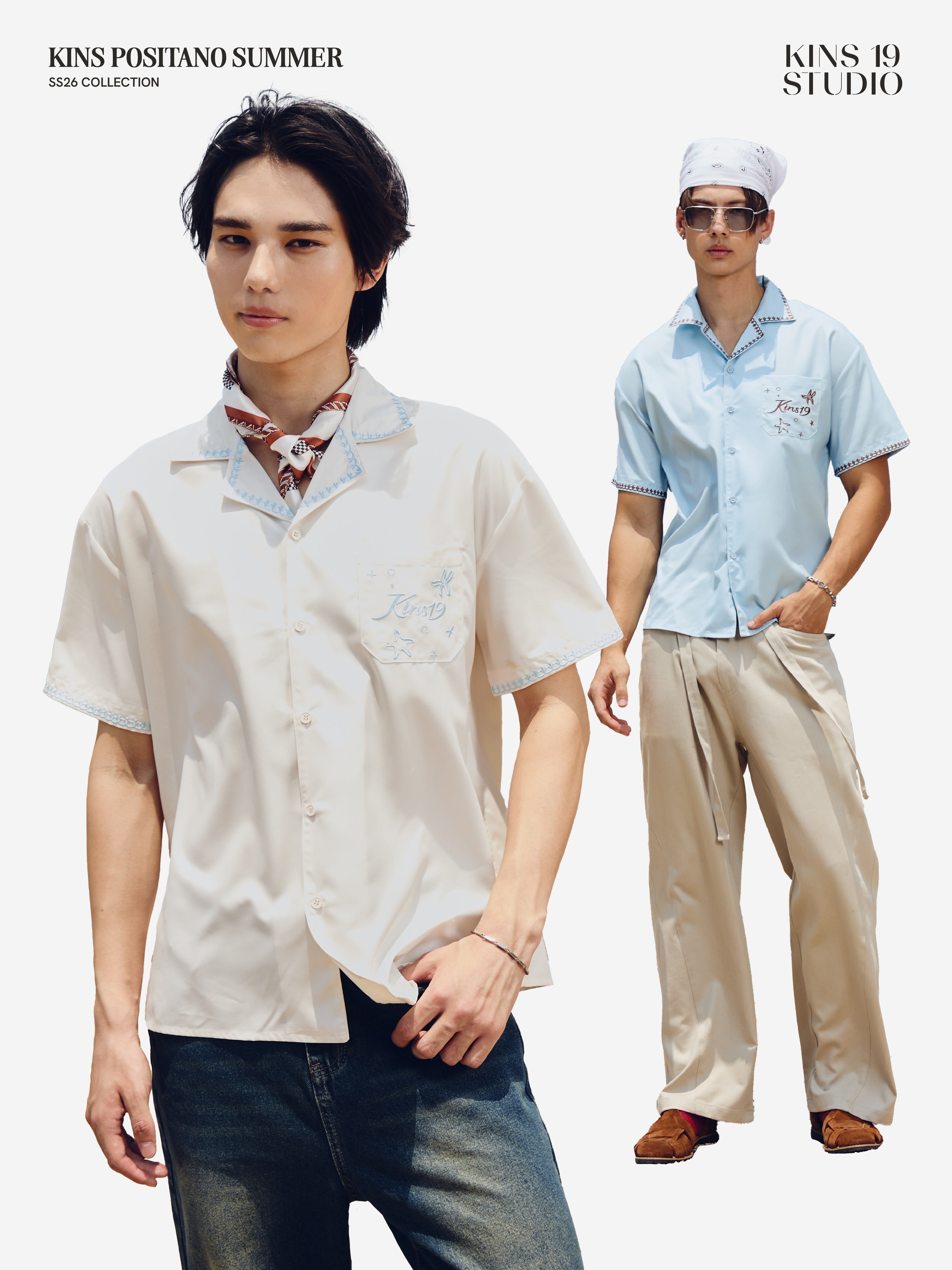 KINS 19 STUDIO |  KINS Voyage Embroidered Shirt [HW35]
