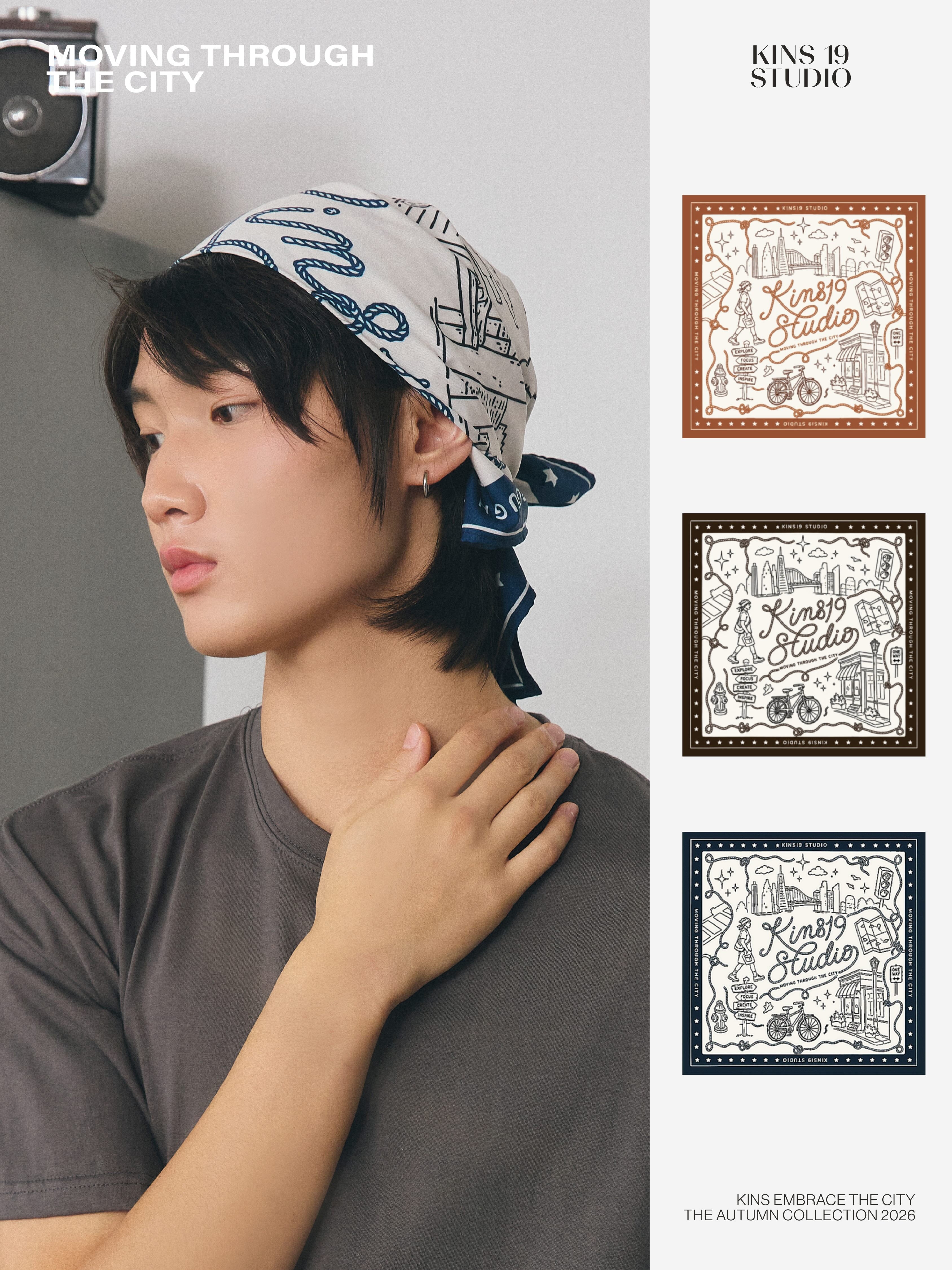 KINS 19 STUDIO |  KINS City Flow Bandana [KSC04]