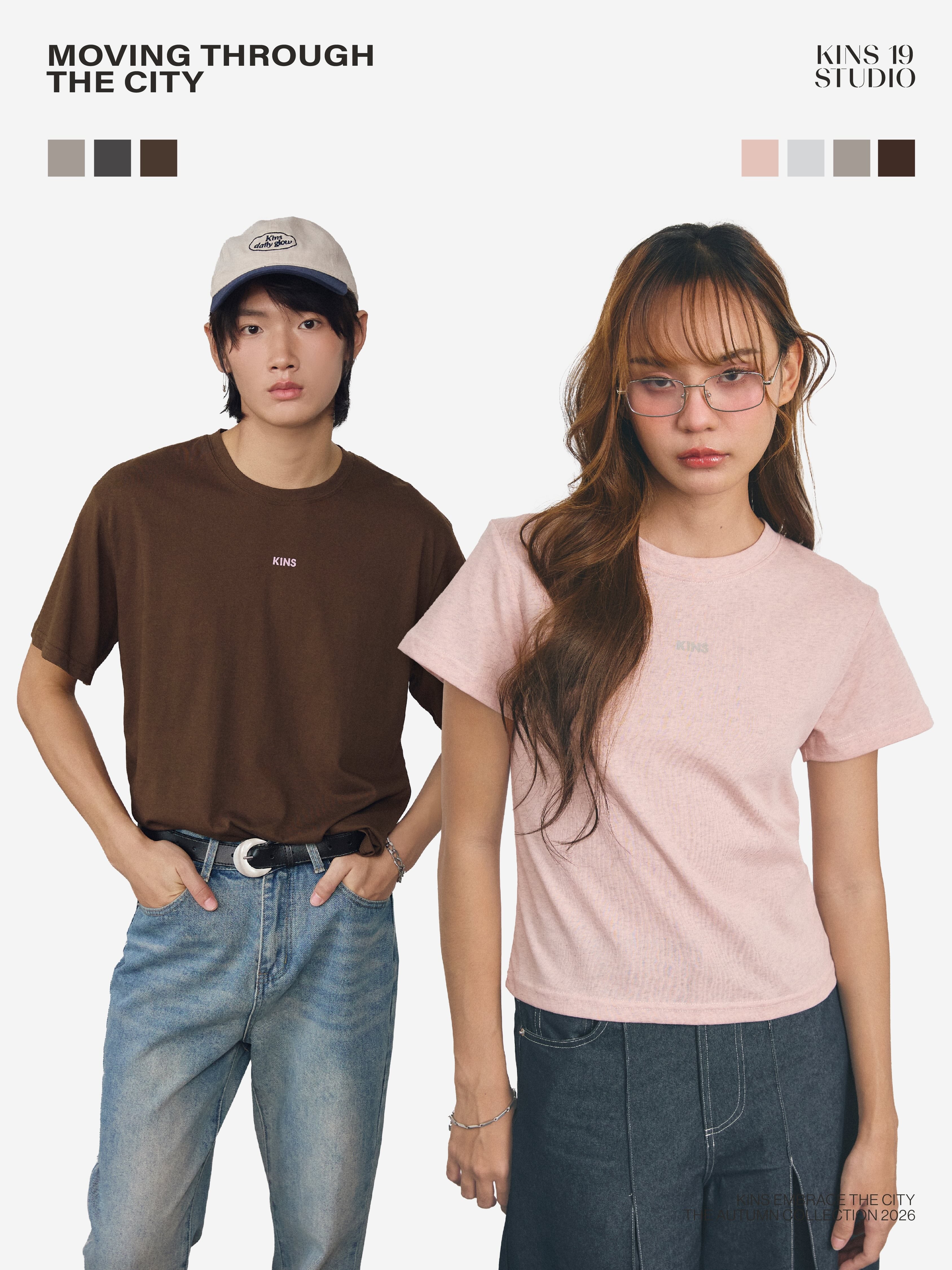 KINS 19 STUDIO |  KINS  Daily Snow Tee  [TN23]