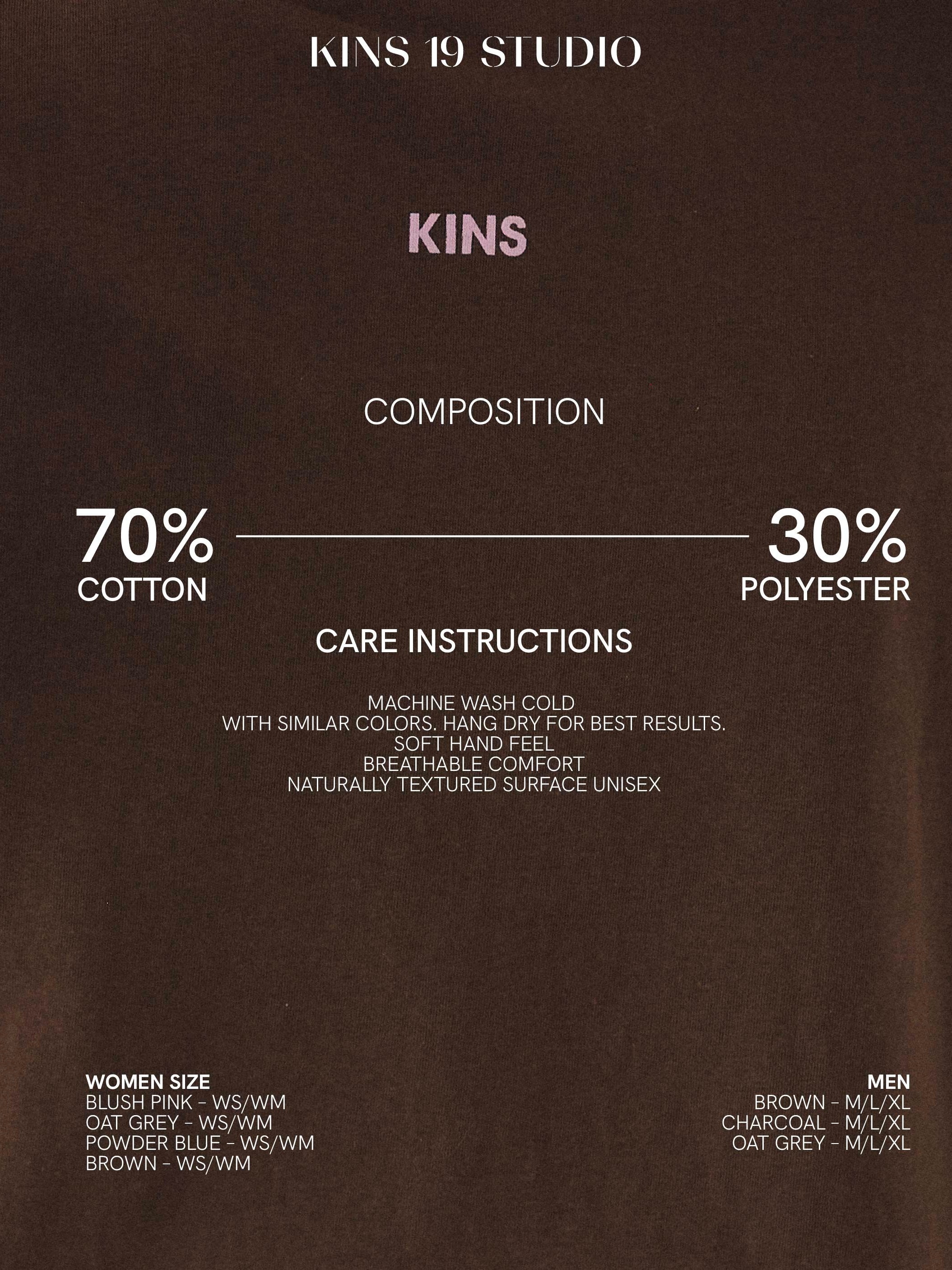KINS 19 STUDIO |  KINS  Daily Snow Tee  [TN23]