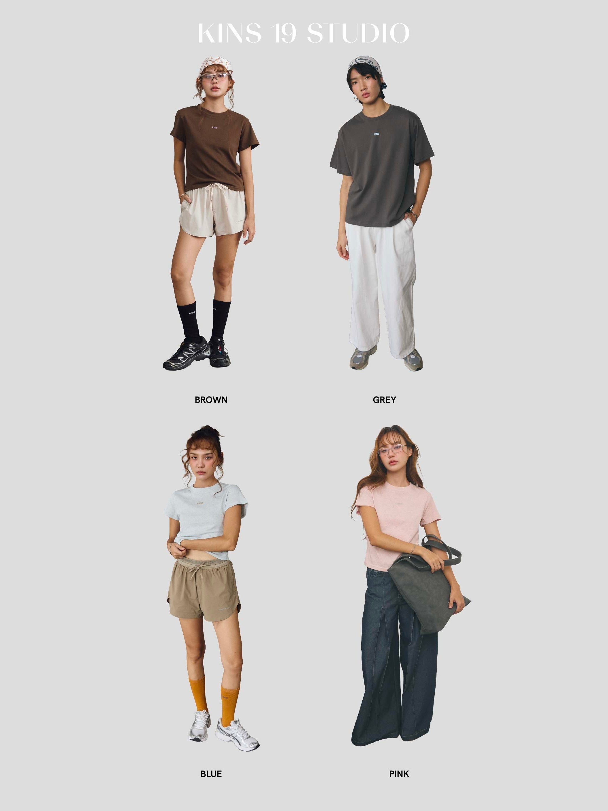 KINS 19 STUDIO |  KINS  Daily Snow Tee  [TN23]